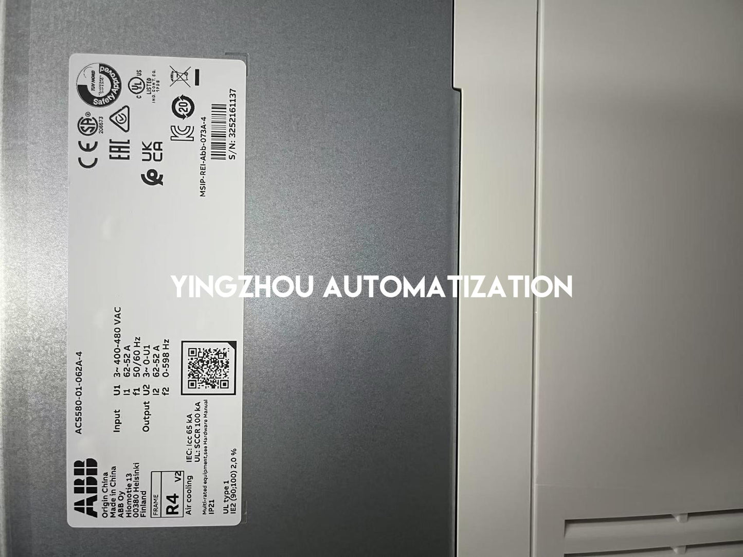 ABB ACS580 Series Frequency Inverter ACS580-01-062A-4 30KW 40HP 3PH 400V 62A IP21 VFD-YingZhou Automatization