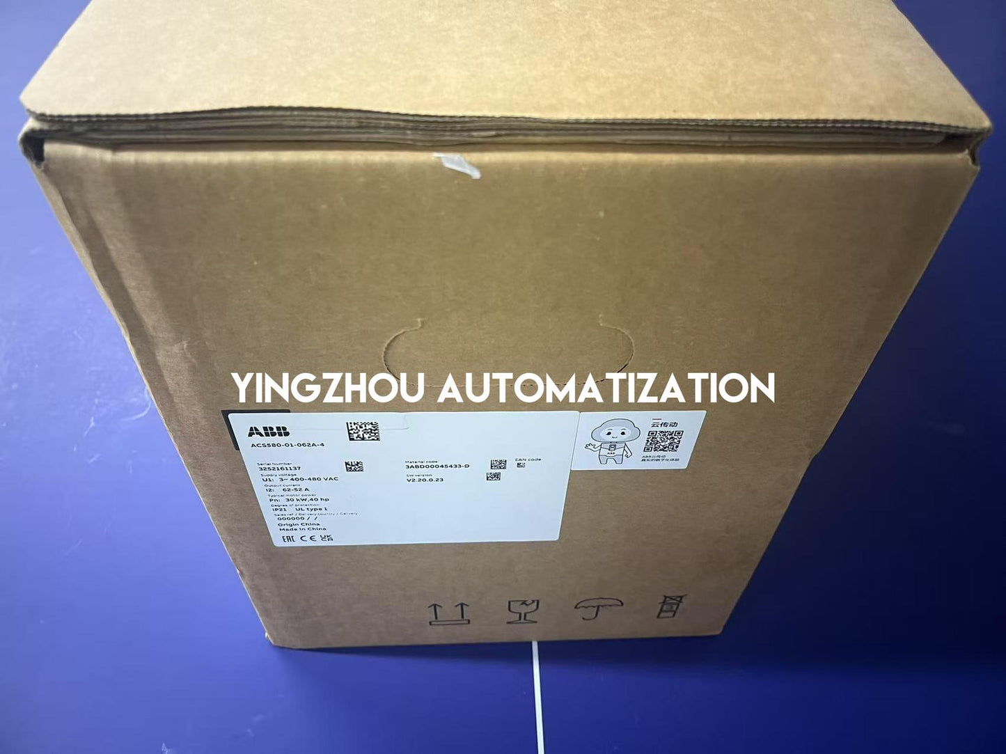 ABB ACS580 Series Frequency Inverter ACS580-01-062A-4 30KW 40HP 3PH 400V 62A IP21 VFD-YingZhou Automatization