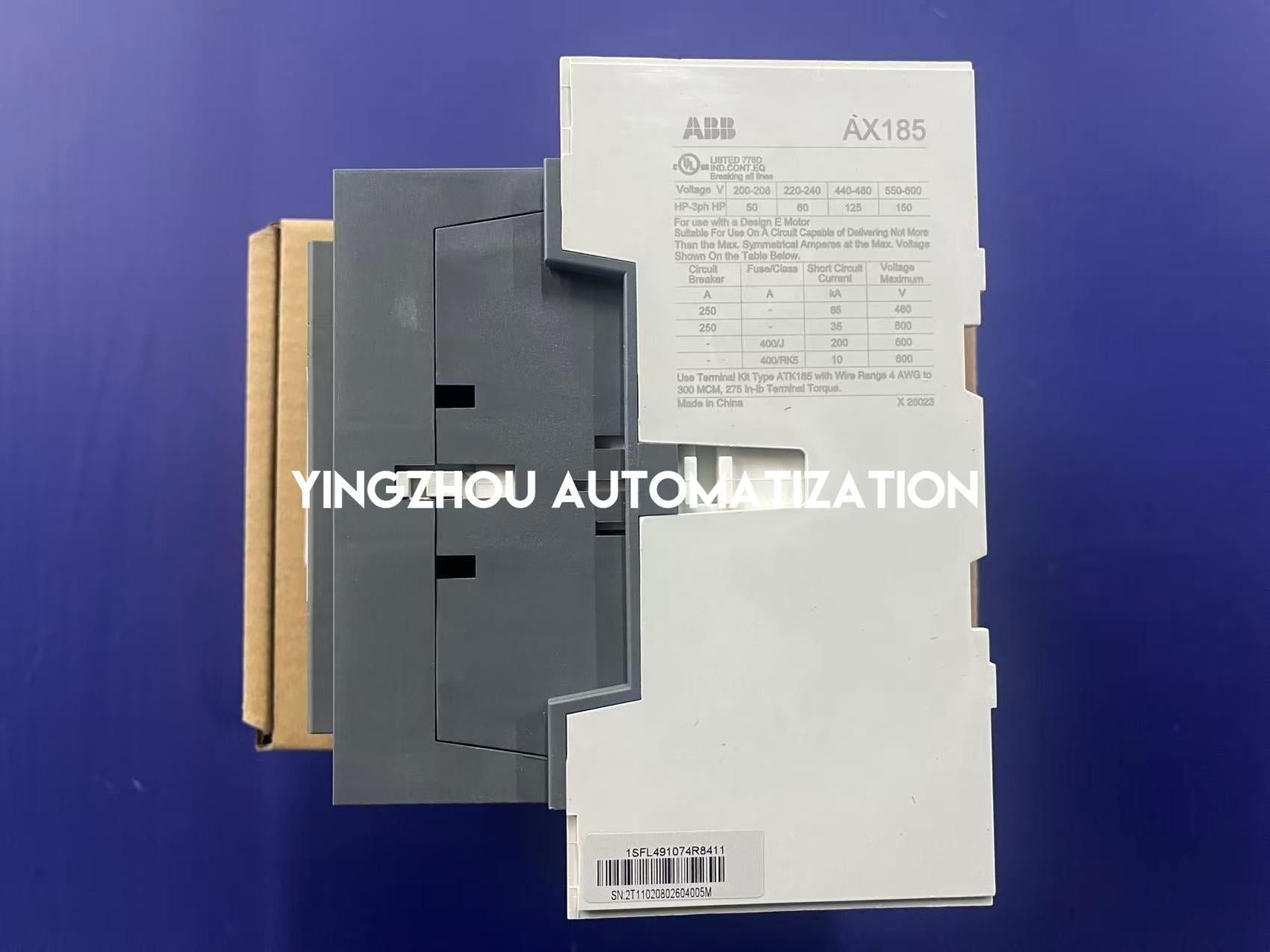 ABB AF190-30-11-84 AC Contactor | 1SFL491074R8411 | 110-120V 50/60Hz / 100-130V DC Coil | 3-Pole | Brand New Original-YingZhou Automatization