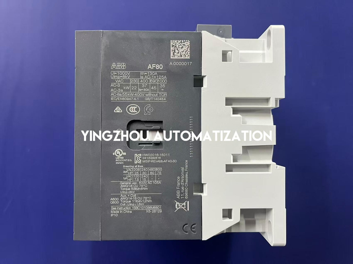 ABB AF80-30-11-14 AC Contactor | 1SBL397001R1411 | 250-500V 50/60Hz / 250-500V DC Coil | 3-Pole | Brand New Original-YingZhou Automatization