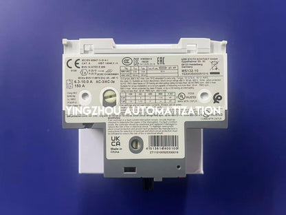 ABB MS132-10 Manual Motor Starter | 1SAM350000R1010 | 6.3 - 10.0A | 3-Pole | Thermal Magnetic | Brand New Original-YingZhou Automatization