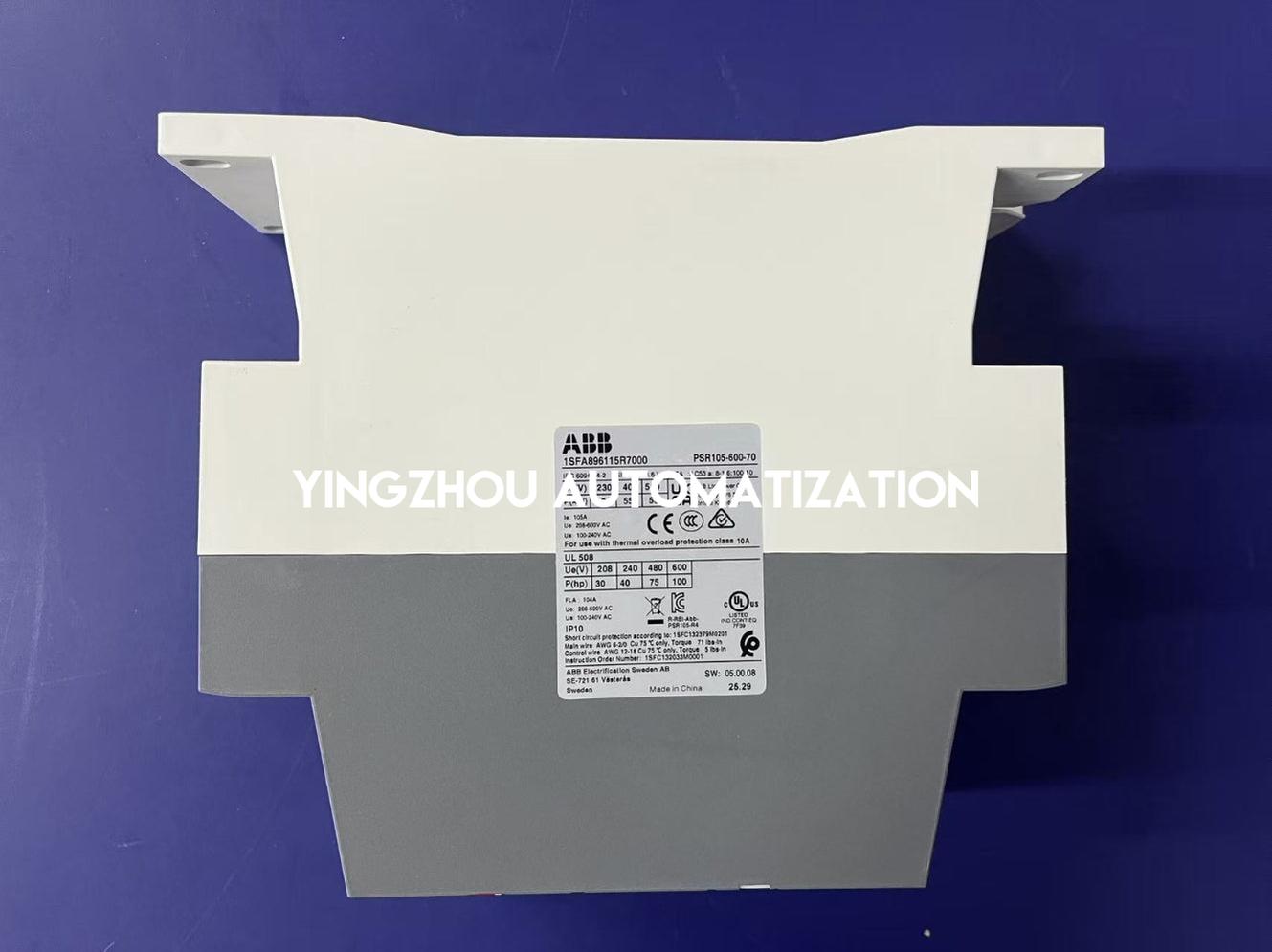 ABB PSR105-600-70 Softstarter | 1SFA896109R7000 | 55 kW / 400V | 105A | 200-600V AC | Brand New Original-YingZhou Automatization
