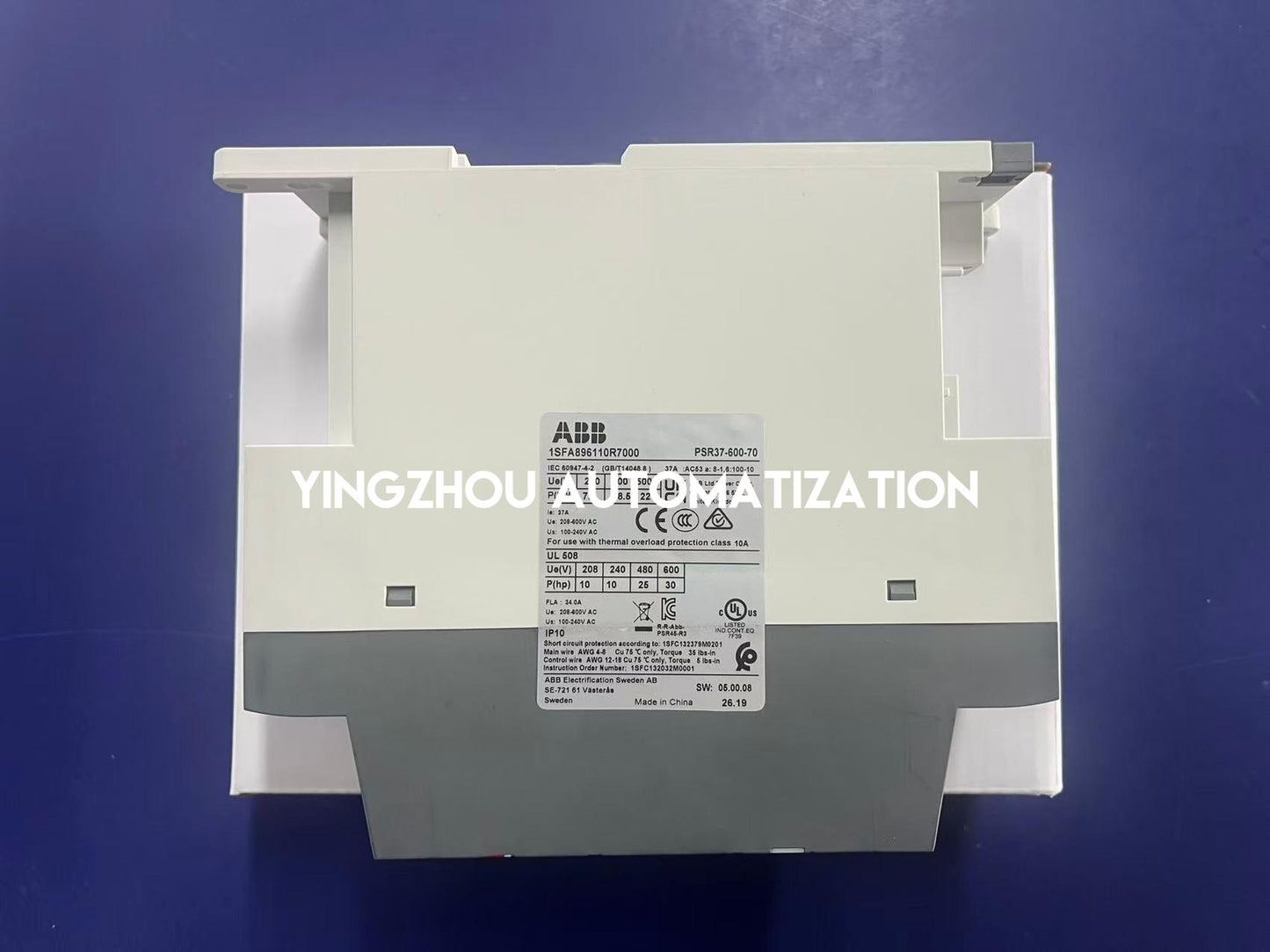 ABB PSR37-600-70 Soft Starter | 37A, 600V, Compact Motor Controller, 1SFA896110R7000, Industrial Soft Starter, Brand New Original-YingZhou Automatization