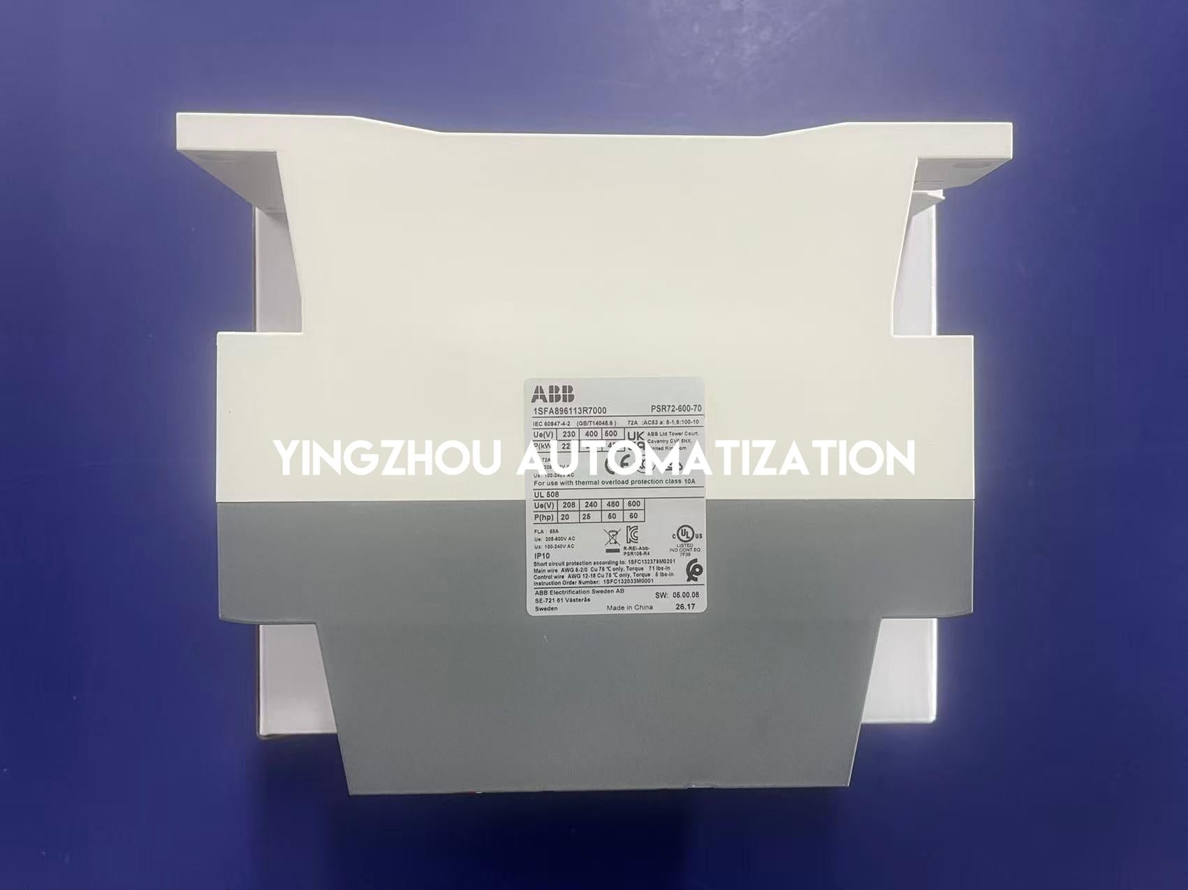ABB PSR72-600-70 Soft Starter | 37kW Motor Control, Compact Industrial Design, Reliable Phase-Control, Brand New Original-YingZhou Automatization