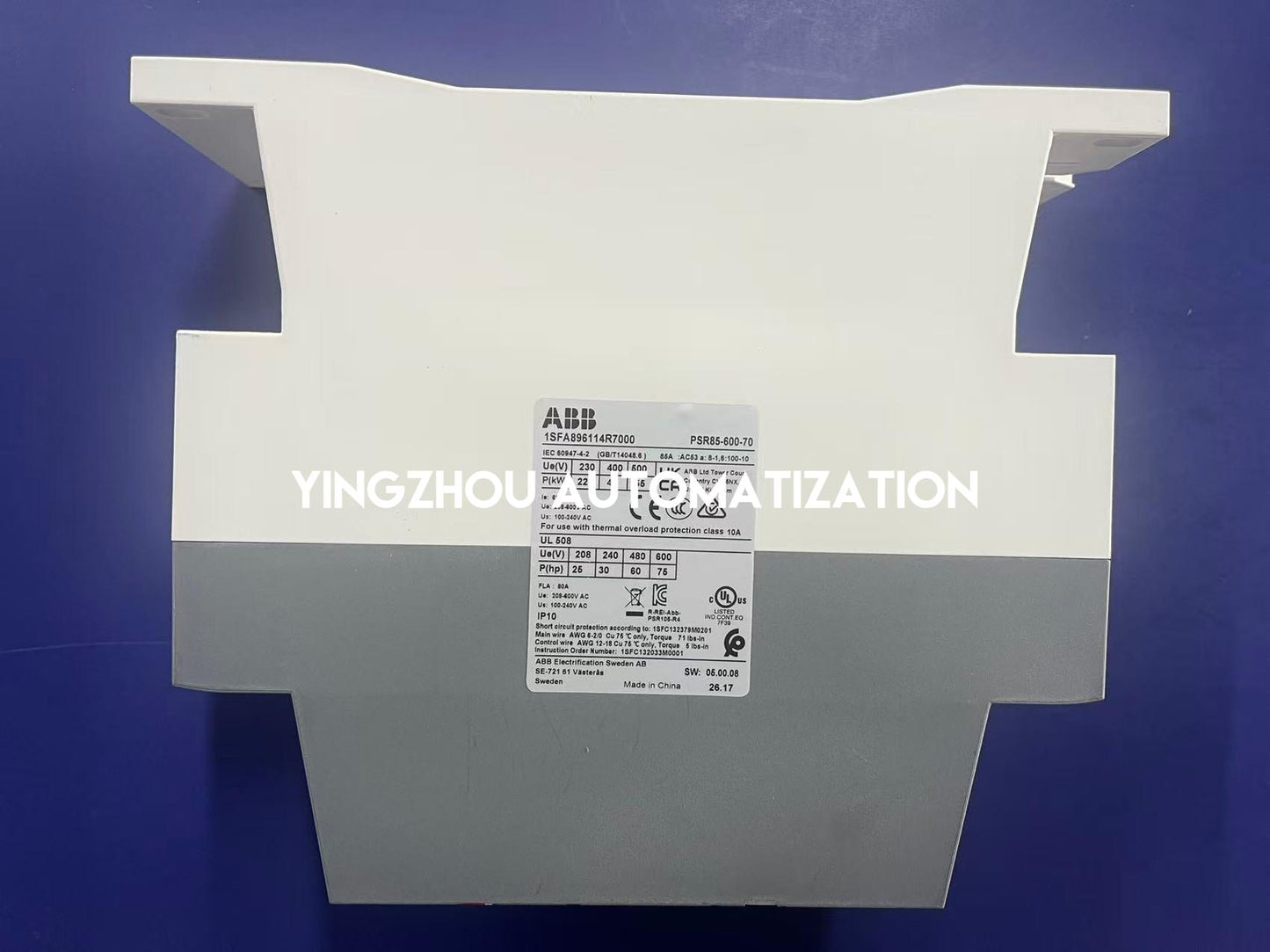 ABB PSR85-600-70 Soft Starter | 85A, 600V, Compact Motor Controller, 1SFA896114R7000, Industrial Soft Starter, Brand New Original-YingZhou Automatization