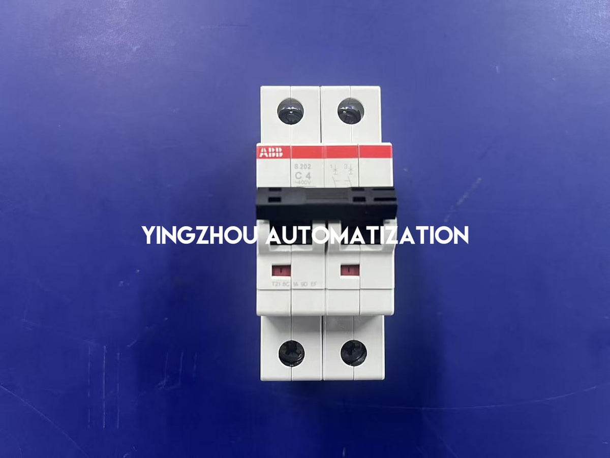 ABB S202-C4 S200 4A 2P C Curve 6kA 400V AC Miniature Circuit Breaker-YingZhou Automatization