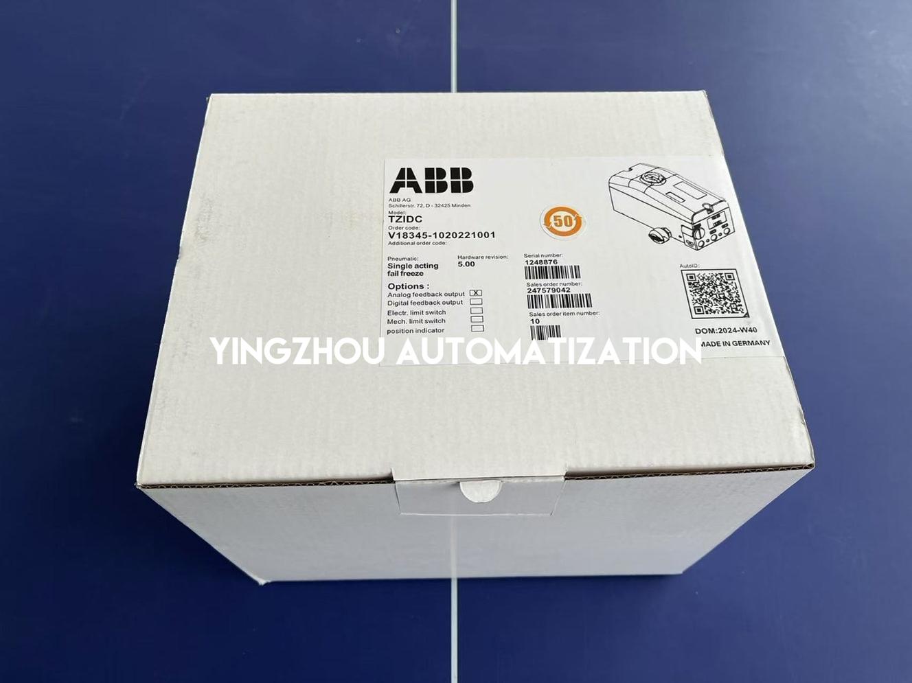 ABB V18345-1020221001 TZIDC Digital Positioner - HART, Double-Acting, 4-20mA-YingZhou Automatization