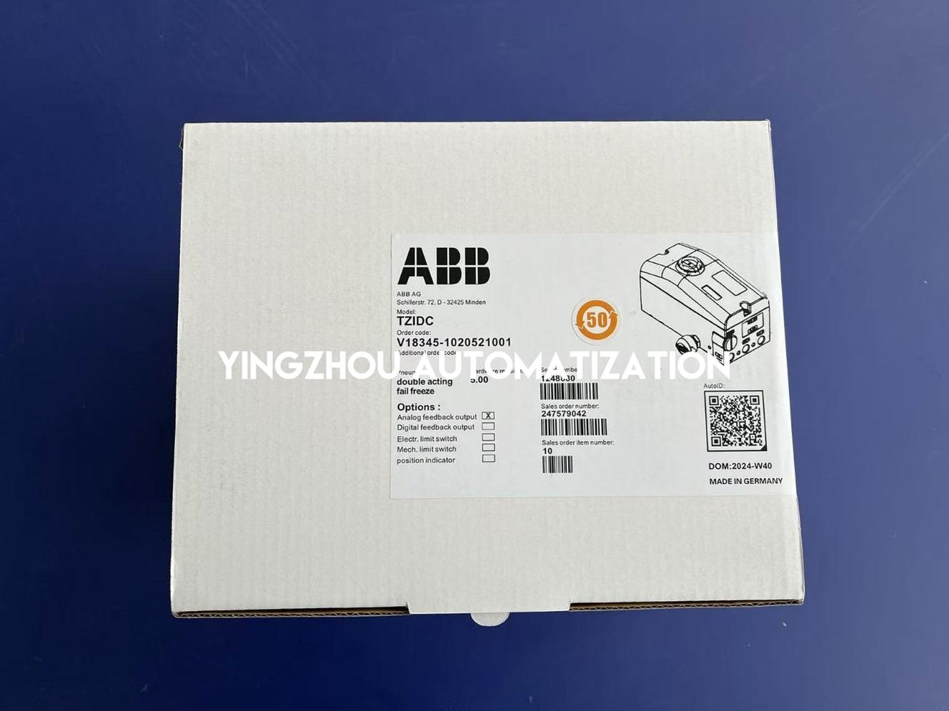 ABB V18345-1020521001 TZIDC Digital Positioner - HART, Double-Acting, Fail-Freeze-YingZhou Automatization