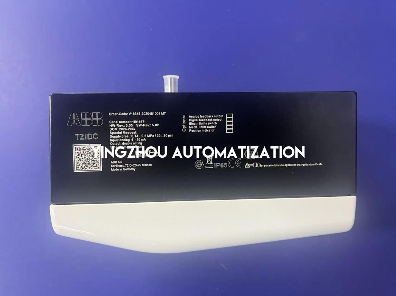 ABB V18345-2020461001 M7 TZIDC Digital Positioner | 4-20mA, HART, SIL2, Double Acting-YingZhou Automatization