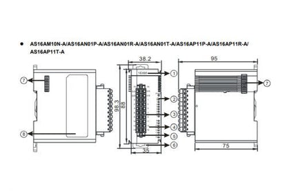 Delta AS16AN01T-A AS Series PLC Output Module