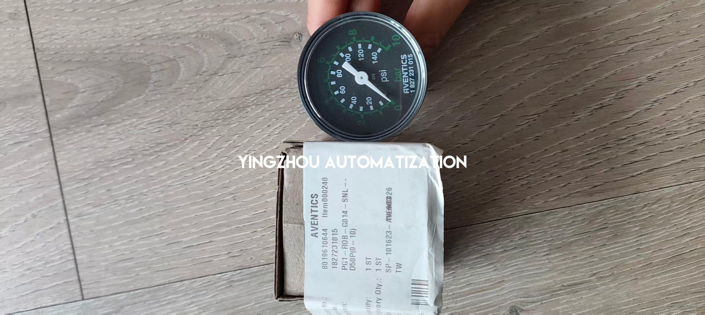 AVENTICS 1827231015 PG1-SNL Pressure Gauge - 0-10 Bar (145 PSI), G1/4 Back Port-YingZhou Automatization