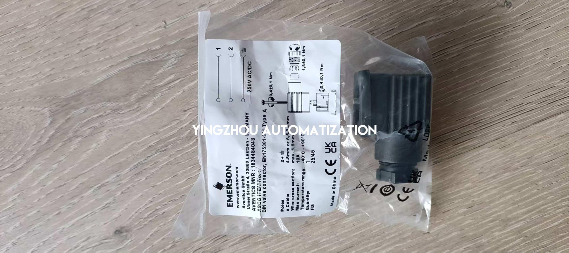 AVENTICS 1834484048 Valve Plug Connector - CON-VP Series, Form A, 2+E, IP67-YingZhou Automatization