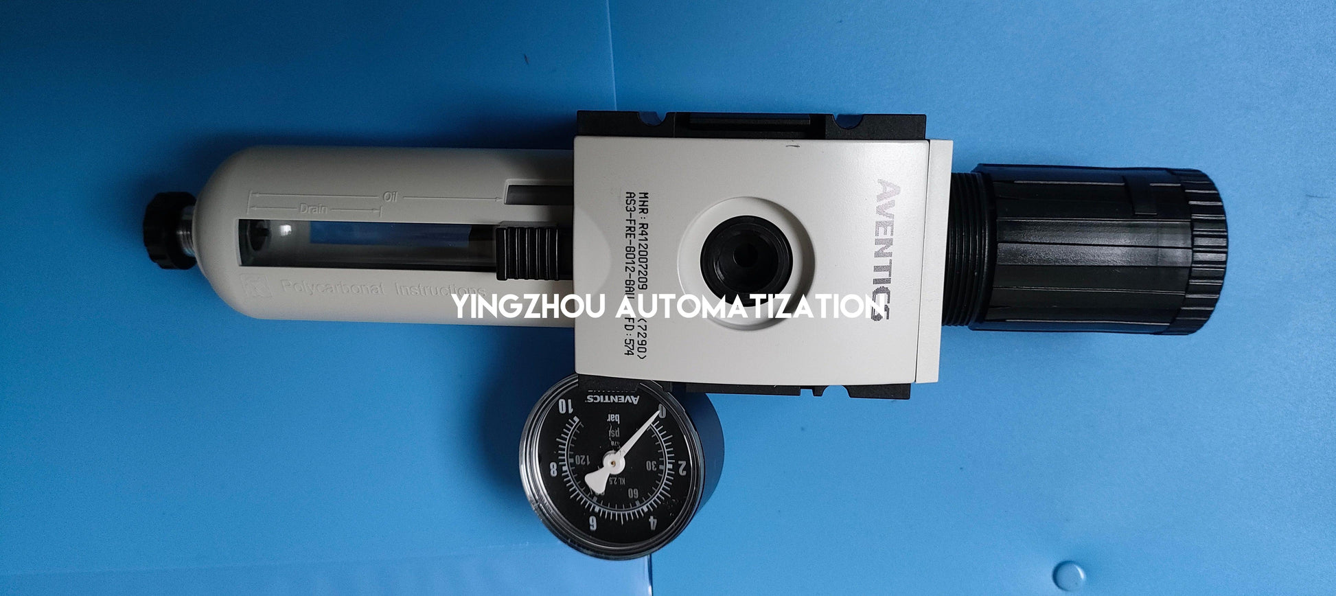 AVENTICS R412007209 AS3-FRE Filter-Pressure Regulator - G1/2, 5 µm, 0.5-8 Bar, Semi-Auto Drain-YingZhou Automatization