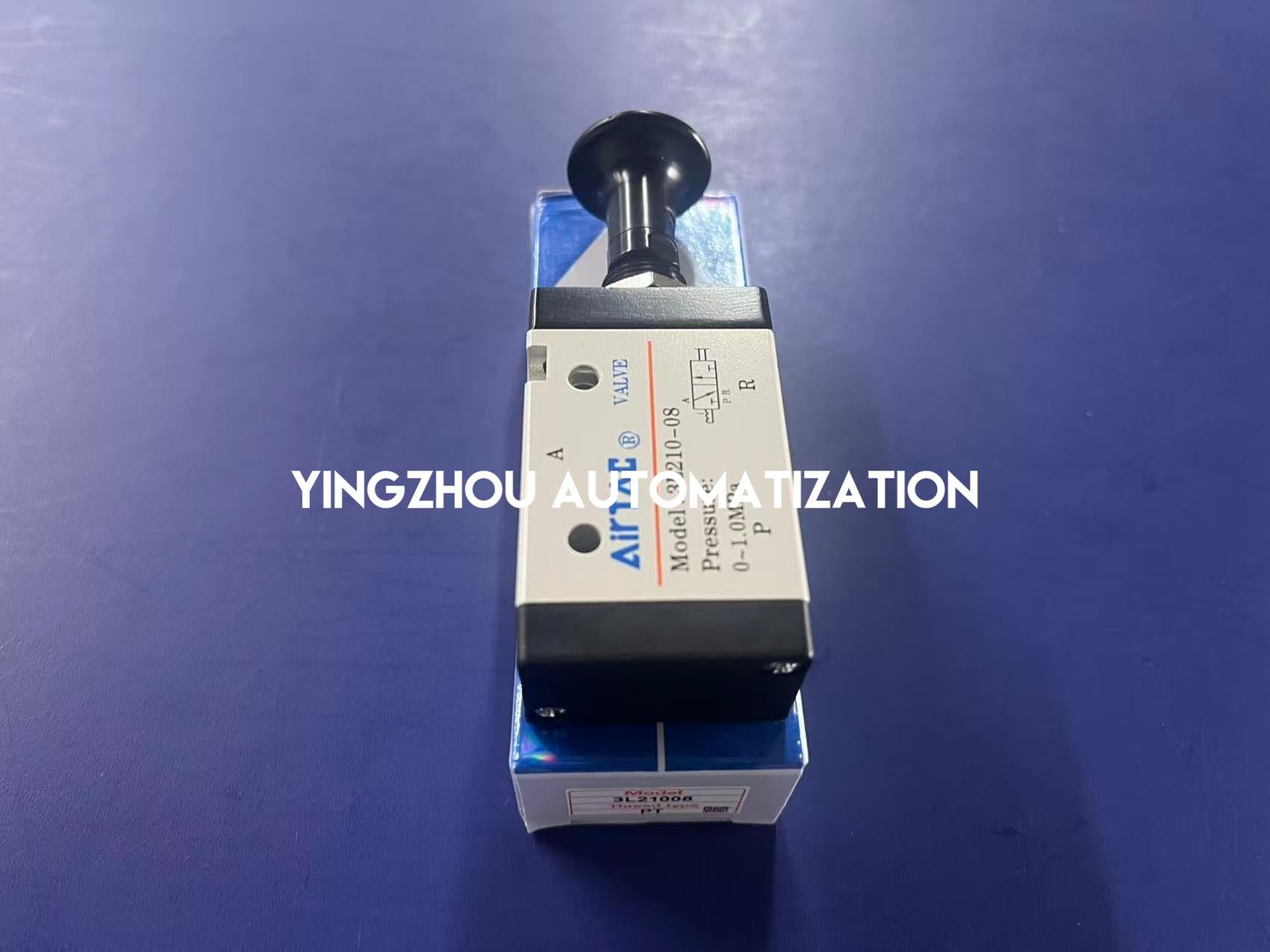 AirTAC 3L210-08 | 3L Series | 3/2 Way Manual Push-Pull Valve | 1/4" Port Size | Direct Acting Lever Control | Pneumatic Directional Switch | Brand New Original-YingZhou Automatization