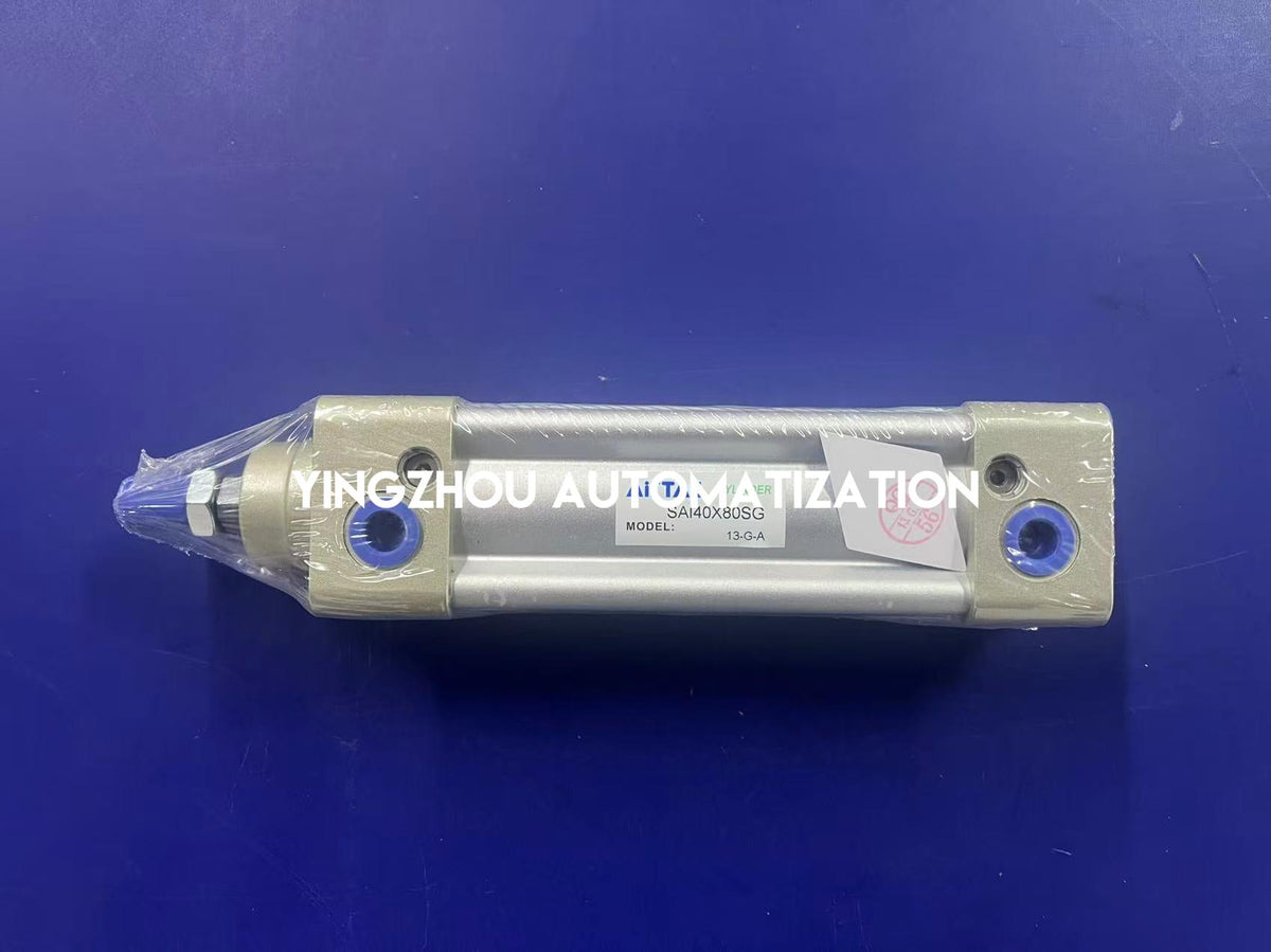 AirTAC SAI40X80SG SAI Series ISO 15552 40mm Bore 80mm Stroke Double-Acting Pneumatic Cylinder with Magnet-YingZhou Automatization