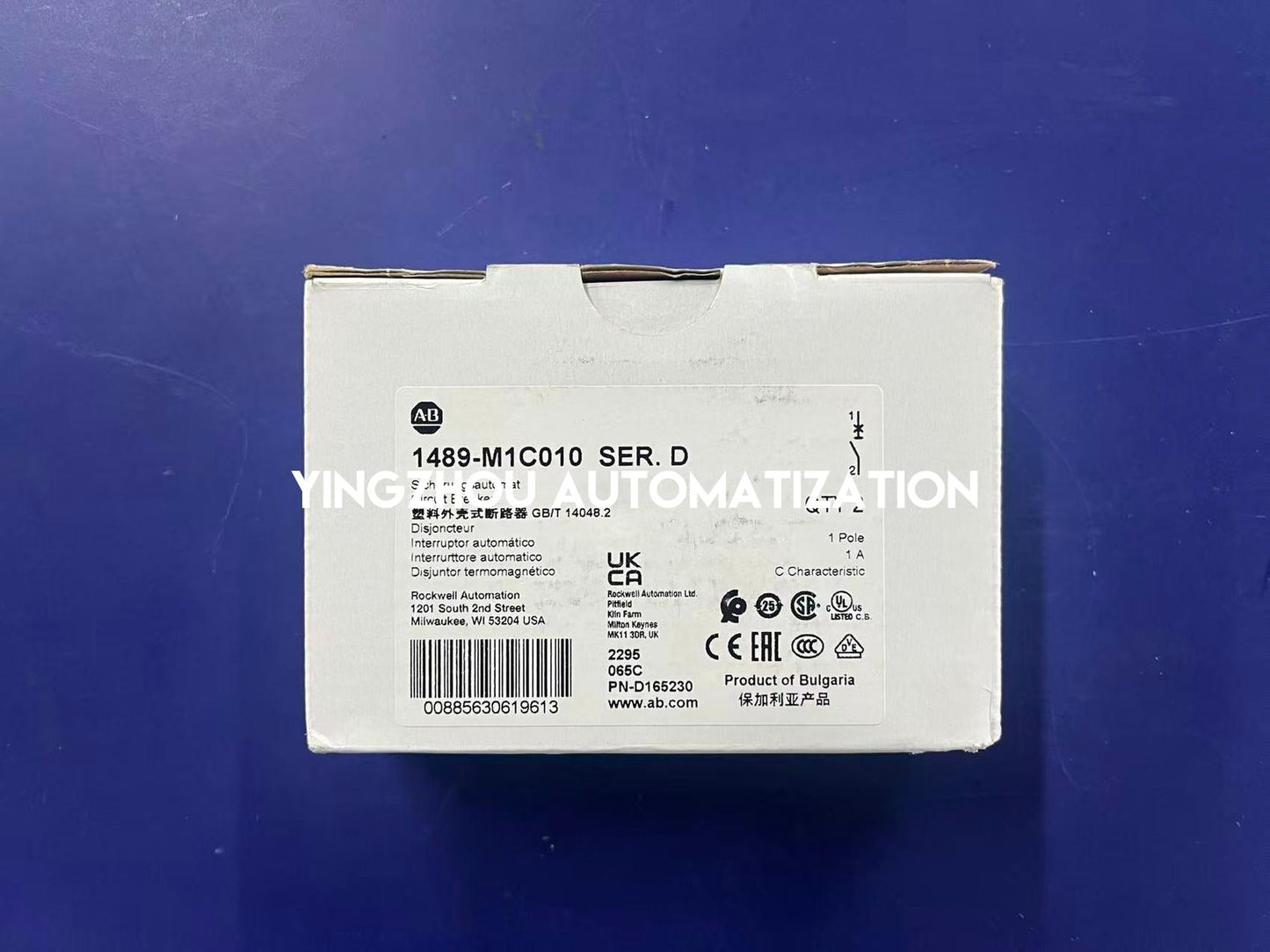 Allen-Bradley 1489-M1C010 Miniature Circuit Breaker | 1-Pole 1A C-Curve | 480Y/277V AC | Brand New Original-YingZhou Automatization