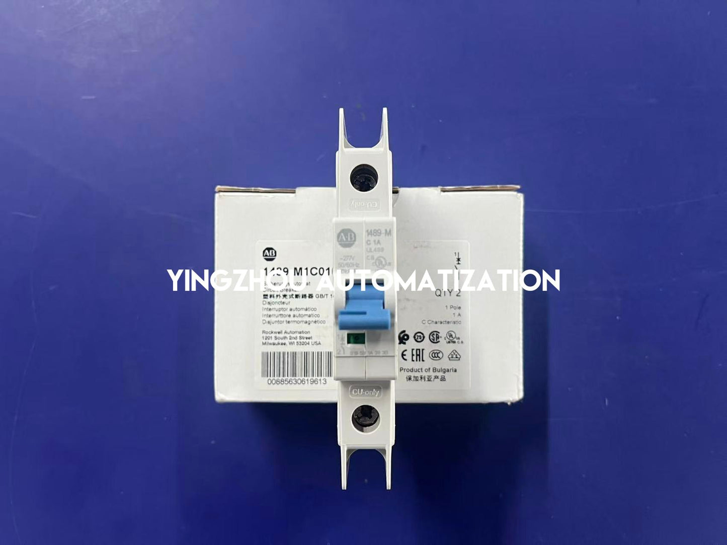 Allen-Bradley 1489-M1C010 Miniature Circuit Breaker | 1-Pole 1A C-Curve | 480Y/277V AC | Brand New Original-YingZhou Automatization