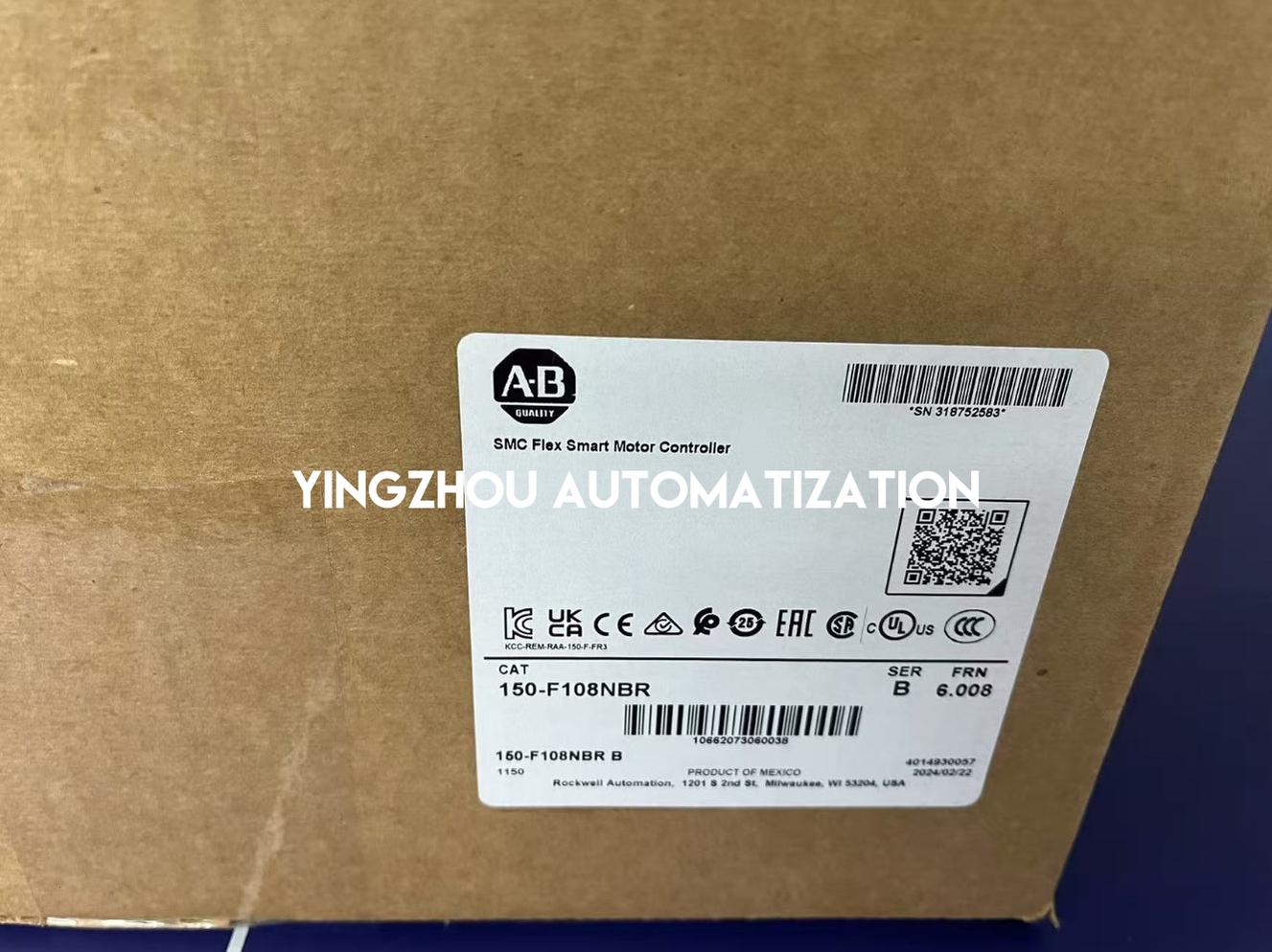 Allen-Bradley 150-F108NBR SMC-Flex Soft Starter | 108A, 75HP @ 460V, 24V AC/DC Control-YingZhou Automatization