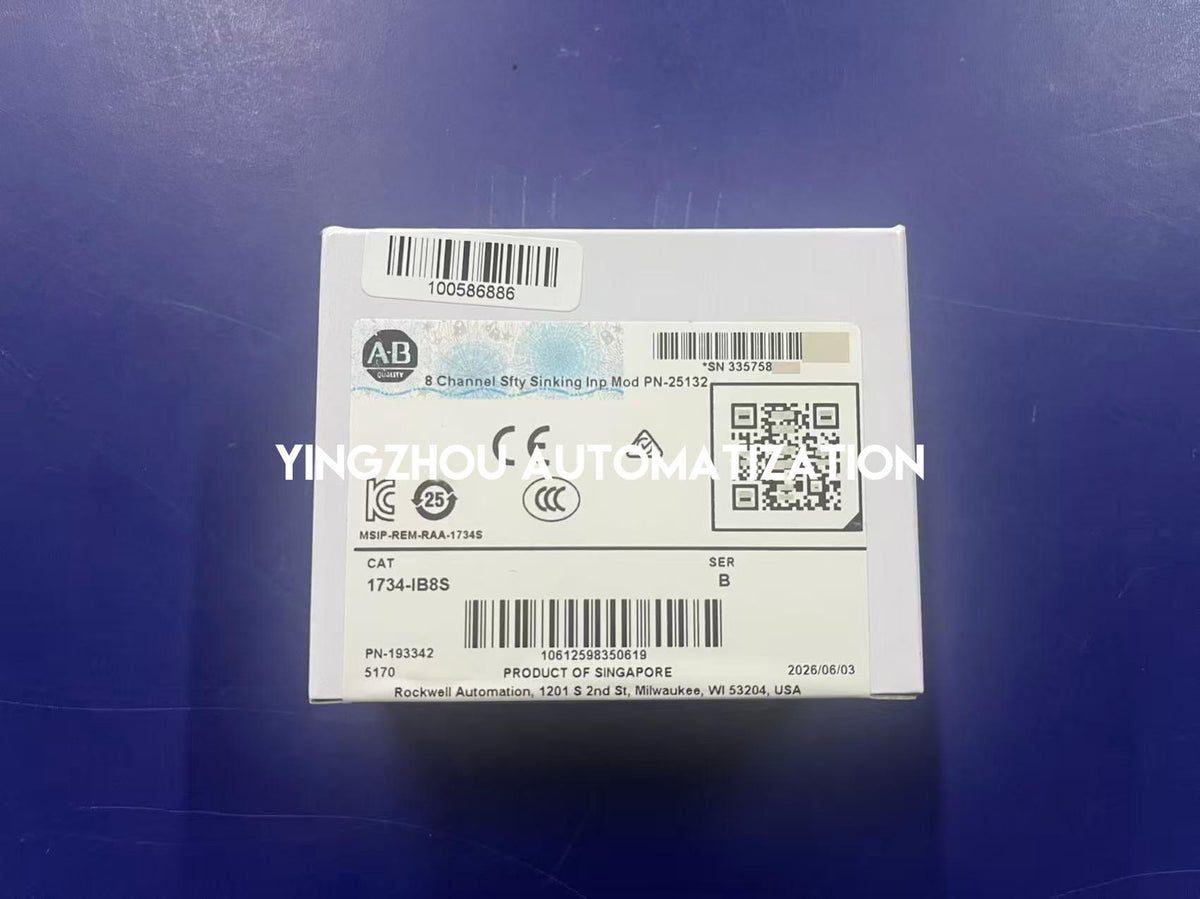 Allen-Bradley 1734-IB8S POINT Guard I/O 8-Point 24V DC Safety Input Module-YingZhou Automatization