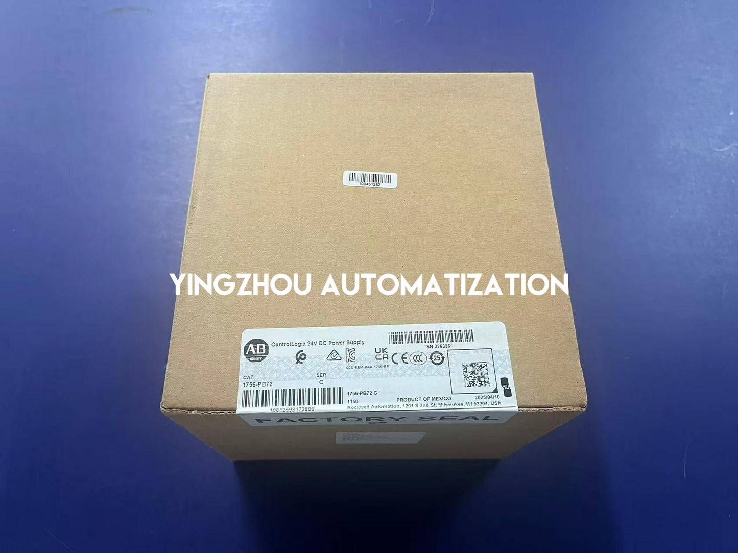 Allen-Bradley 1756-PB72 Power Supply | ControlLogix 85-265V AC Standard AC Power Supply | Brand New Original-YingZhou Automatization