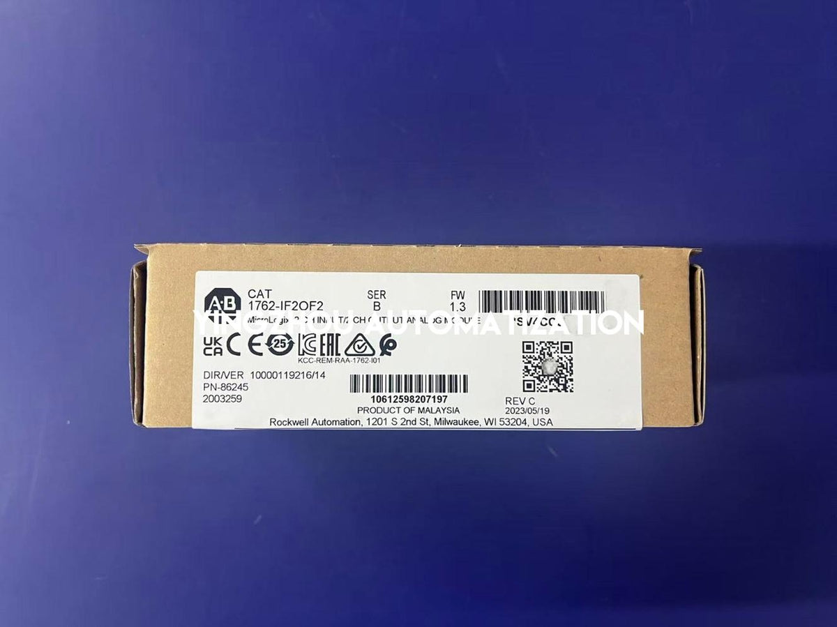Allen-Bradley 1762-IF2OF2 MicroLogix 2AI 2AO 12-Bit Analog Module-YingZhou Automatization