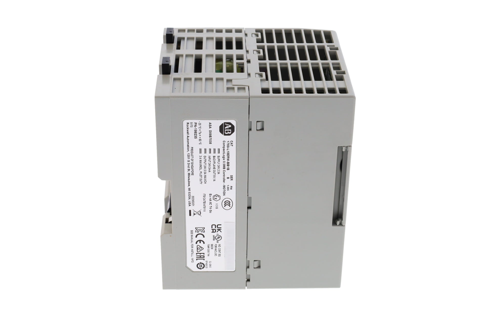 Allen-Bradley 1769-L18ERM-BB1B CompactLogix 5370 L1 Controller | 512KB, 2-Axis Motion-YingZhou Automatization