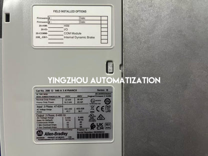 Allen-Bradley 20BD040A0AYNANC0 PowerFlex 700 AC Drive | 22kW 30HP 480V 40A | IP20 NEMA/UL Type 1 | Brand New Original-YingZhou Automatization