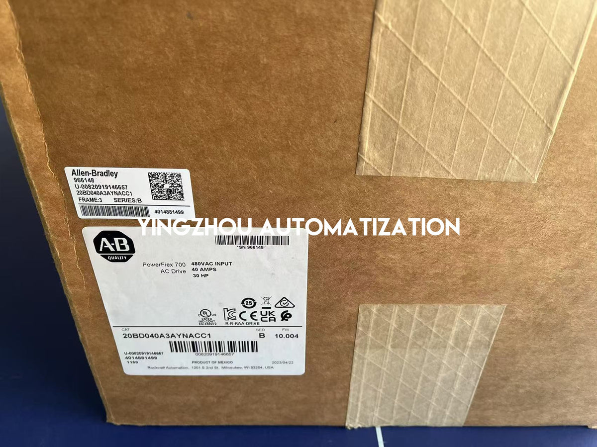 Allen-Bradley 20BD040A3AYNACC1 PowerFlex 700 30HP 480V 40A AC Drive-YingZhou Automatization