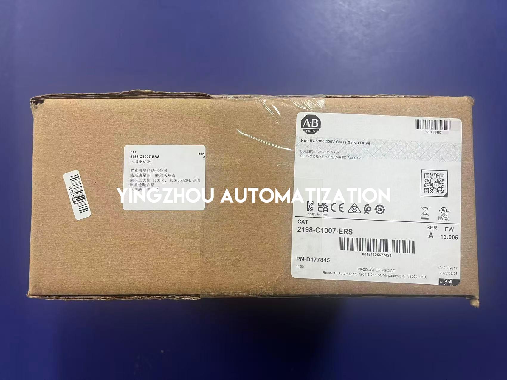 Allen-Bradley 2198-C1007-ERS Servo Drive | Kinetix 5500 0.7kW Multi-Axis Drive | Brand New Original-YingZhou Automatization