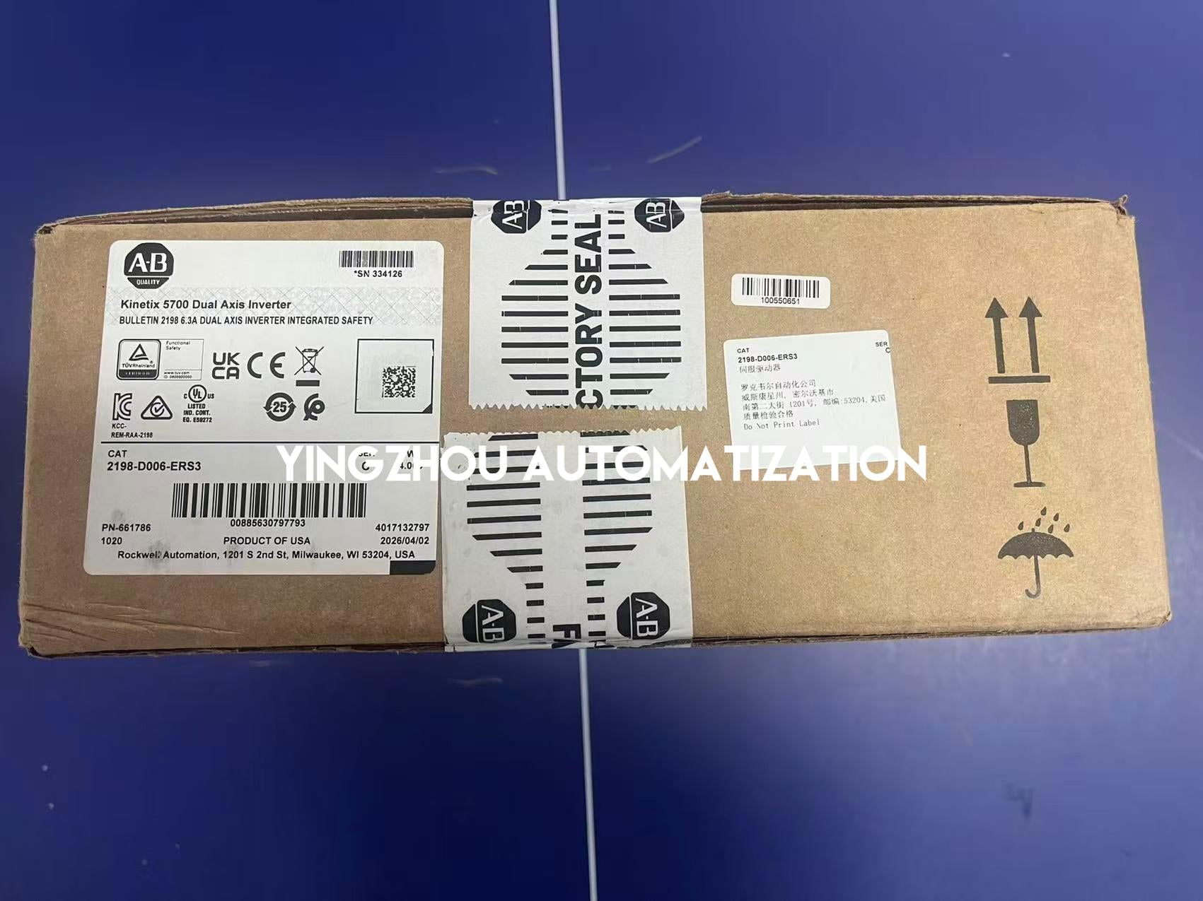 Allen-Bradley 2198-D006-ERS3 Kinetix 5700 Servo Drive | Dual-Axis Inverter | 200V-480V | Brand New Original-YingZhou Automatization