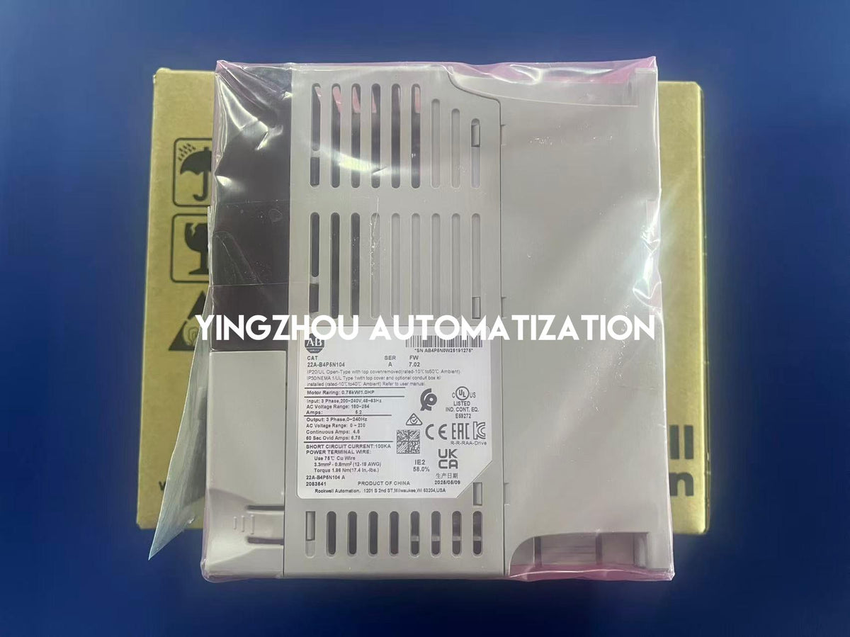 Allen-Bradley 22A-B4P5N104 PowerFlex 4 0.75kW 240V AC Drive-YingZhou Automatization