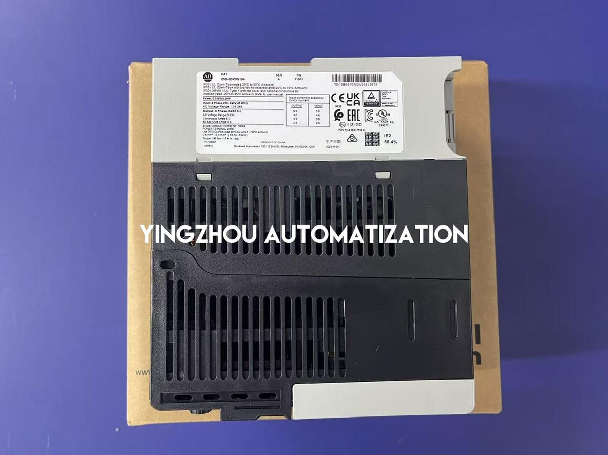 Allen-Bradley 25B-B5P0N104 PowerFlex 525 0.75kW 240V EtherNet/IP AC Drive-YingZhou Automatization