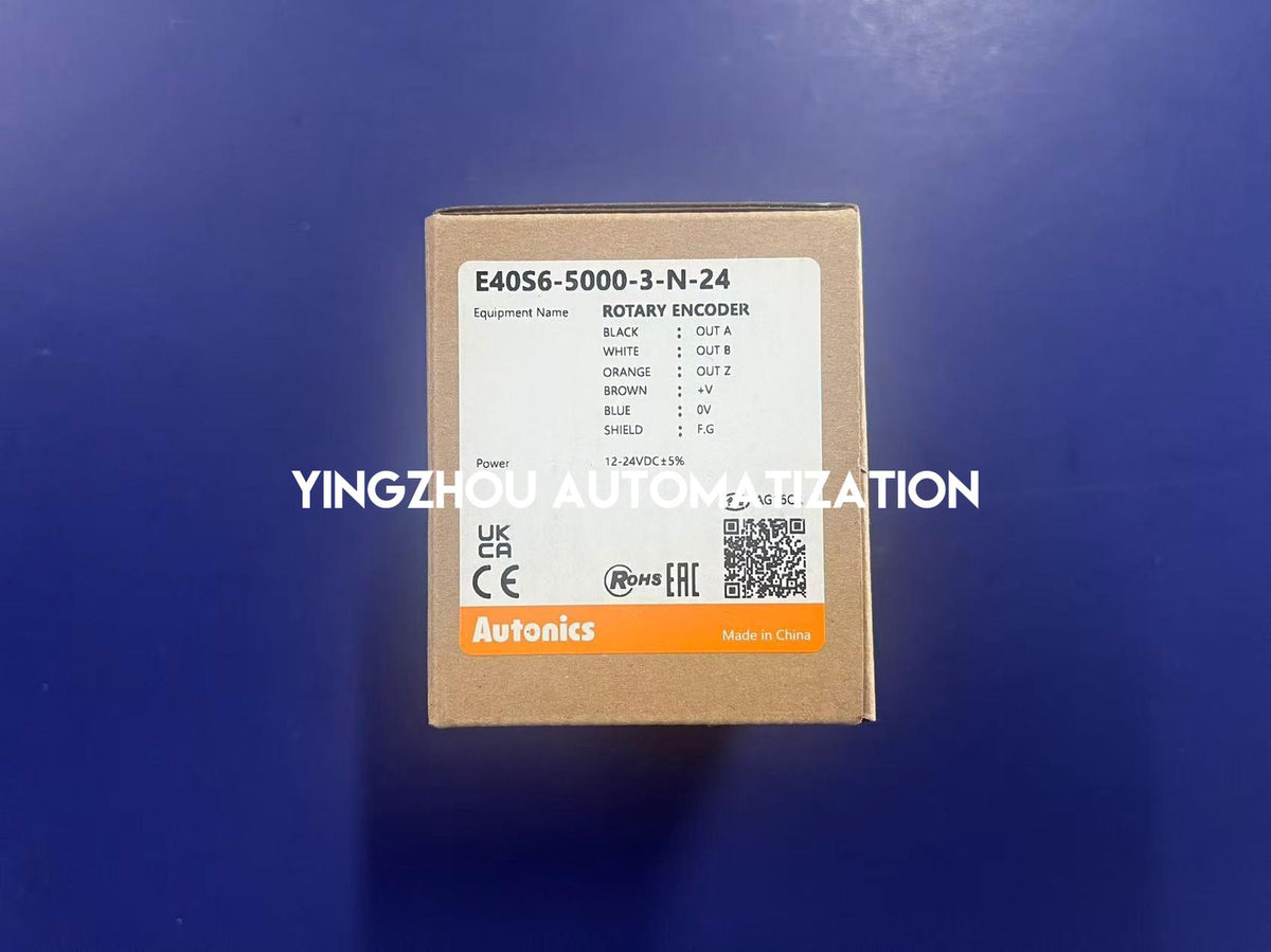 Autonics E40S6-5000-3-N-24 E40S 5000P/R NPN 6mm Incremental Rotary Encoder-YingZhou Automatization