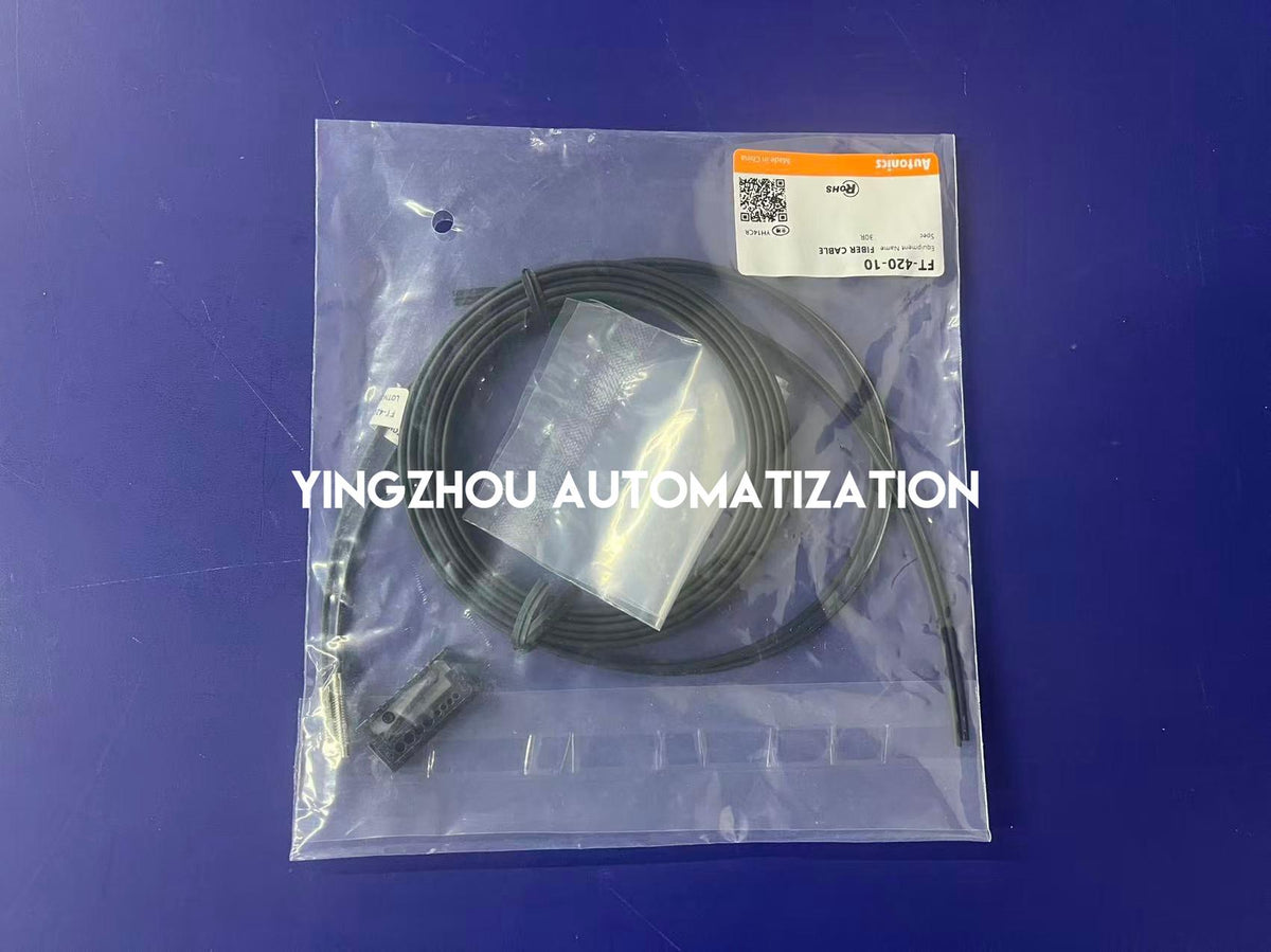 Autonics FT-420-10 500mm Through-Beam Fiber Optic Unit 2m Cable R25-YingZhou Automatization