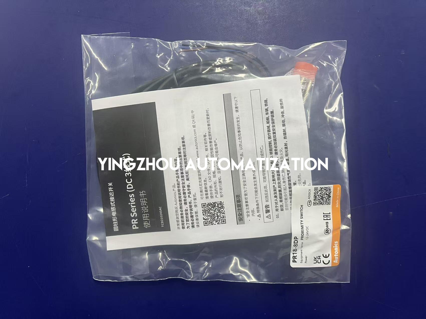 Autonics PR18-8DP Proximity Sensor | 18mm Diameter, 8mm Sensing, DC 3-Wire PNP NO, Industrial Metal Detection, Brand New Original-YingZhou Automatization