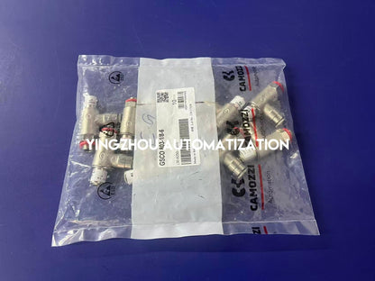 Camozzi GSCO 803-118-6 Flow Control Valve - G1/8 Thread, 6mm Push-in Fitting-YingZhou Automatization