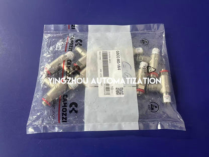 Camozzi GSCO 803-118-6 Flow Control Valve - G1/8 Thread, 6mm Push-in Fitting-YingZhou Automatization