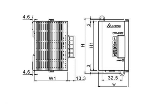 Delta DVPPS02 DVP Series PLC Power Supply Module