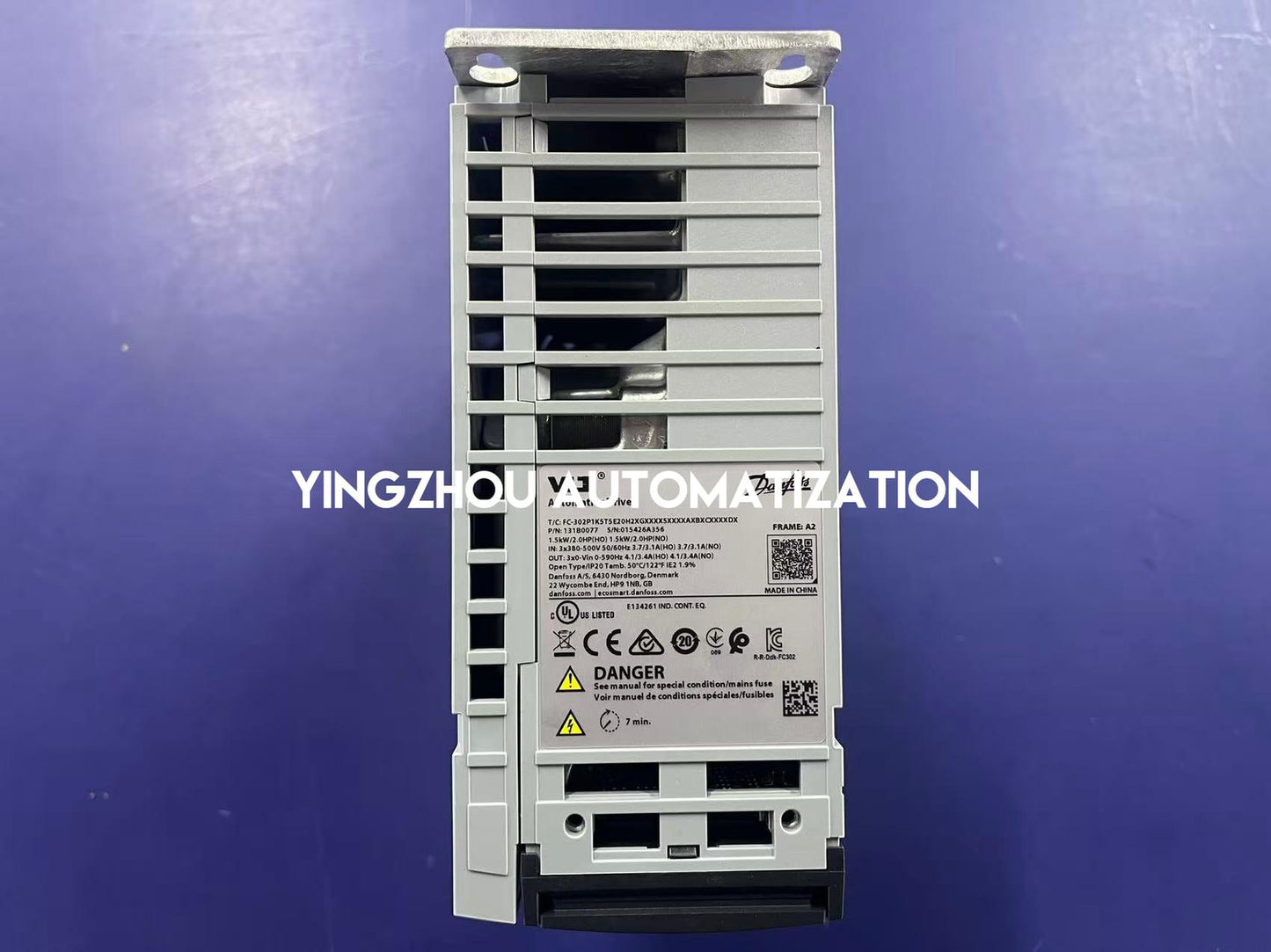 Danfoss 131B0077 FC-302P1K5T5E20H2XGXXXXSXXXXAXBXCXXXXDX VLT HVAC Drive | 1.5kW 380-500V Frequency Inverter | Brand New Original-YingZhou Automatization