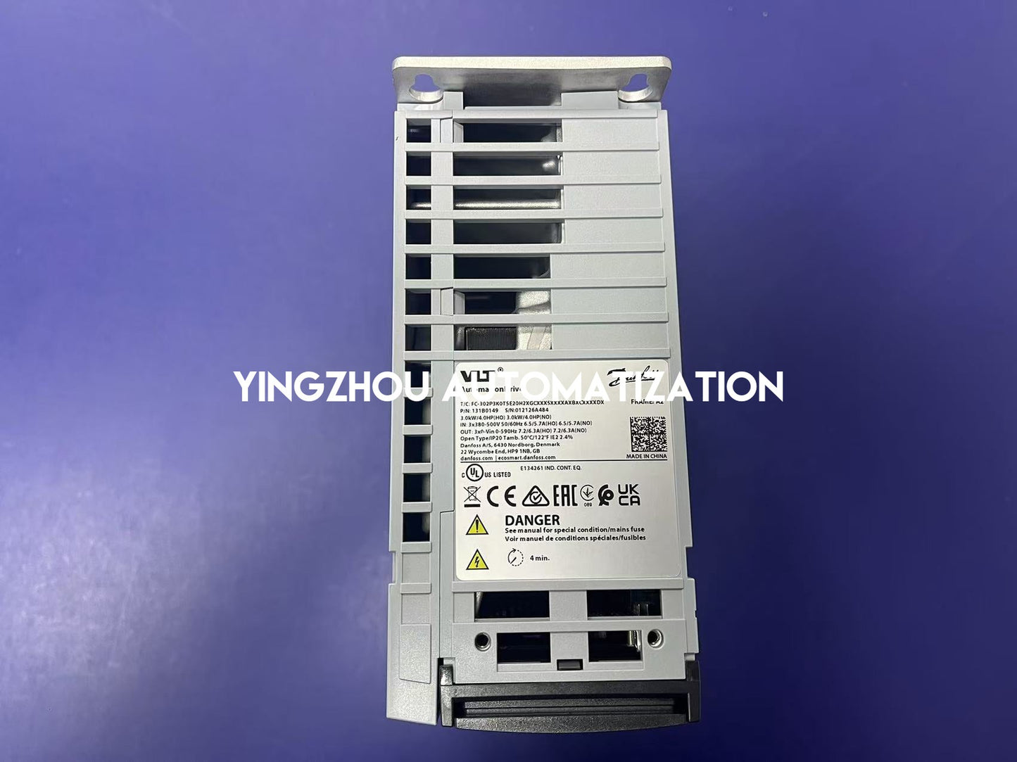 Danfoss 131B0149 FC-302P3K0T5E20H2XGCXXXSXXXXAXBXCXXXXDX VLT AutomationDrive | 3.0kW 380-500V Frequency Inverter | Brand New Original-YingZhou Automatization