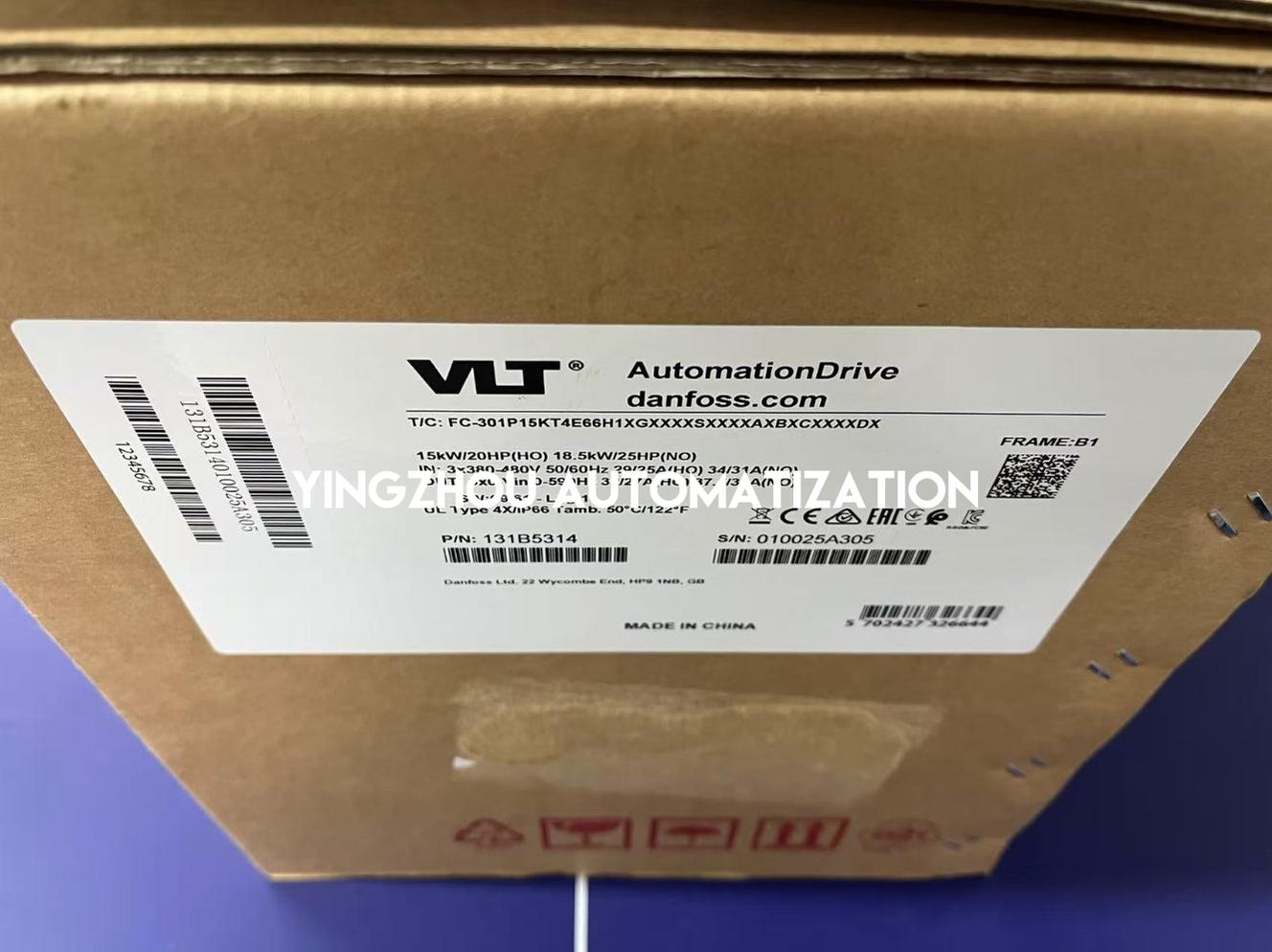 Danfoss 131B5314 Frequency Inverter VLT AutomationDrive FC-301P15KT4E66H1XGXXXXSXXXXAXBXCXXXXDX 15KW/20HP 3PH 380-480VAC IP66 VFD-YingZhou Automatization