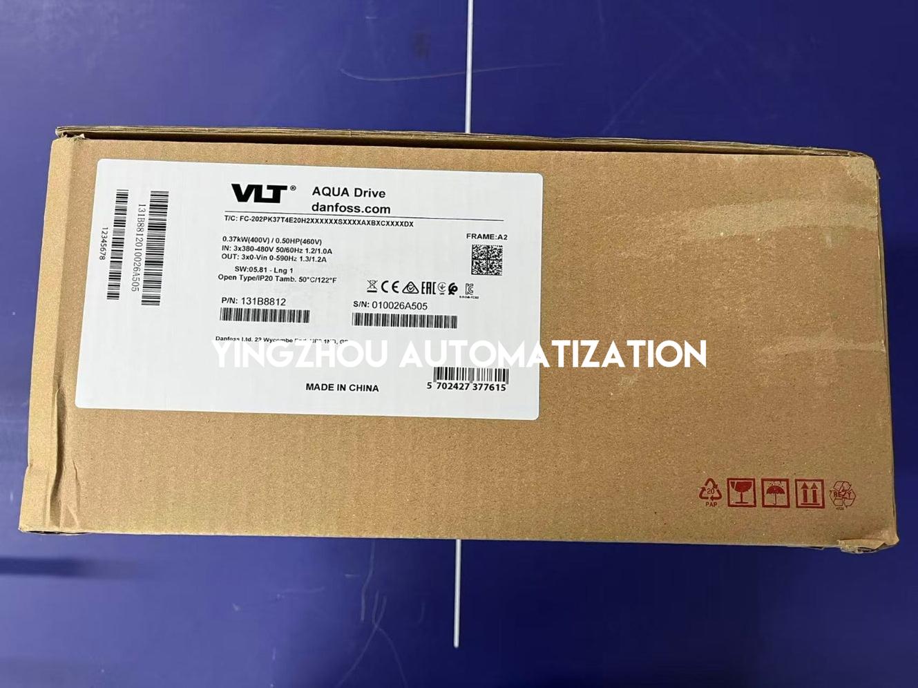 Danfoss 131B8812 FC-202PK37T4E20H2XXXXXXSXXXXAXBXCXXXXDX VLT AQUA Drive | 0.37kW 380-480V Frequency Inverter | Brand New Original-YingZhou Automatization