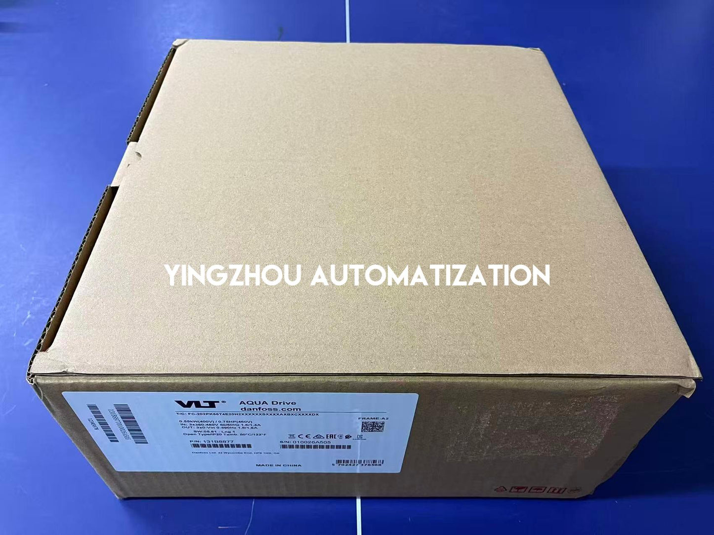 Danfoss 131B8877 FC-202PK55T4E20H2XXXXXXSXXXXAXBXCXXXXDX VLT AQUA Drive | 0.55kW 380-480V Frequency Inverter | Brand New Original-YingZhou Automatization