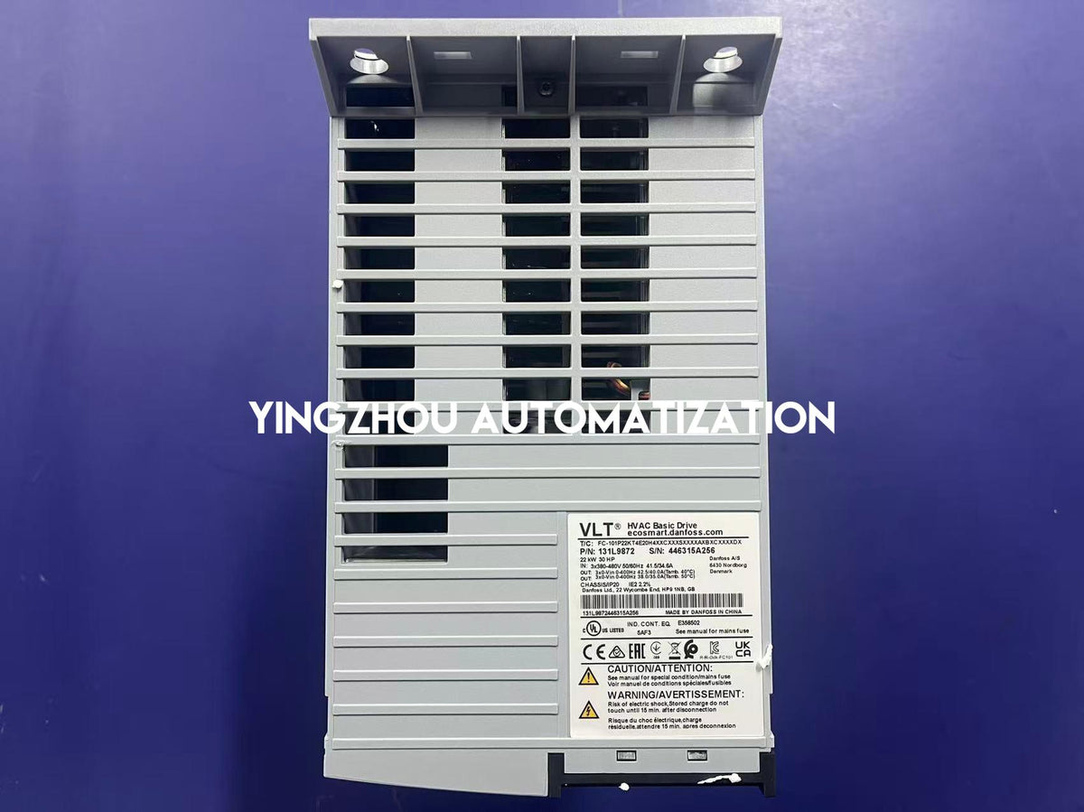Danfoss 131L9872 FC-101P22KT4E20H4XXCXXXSXXXXAXBXCXXXXDX VLT HVAC Drive | 22kW 380-480V Frequency Inverter | Brand New Original-YingZhou Automatization