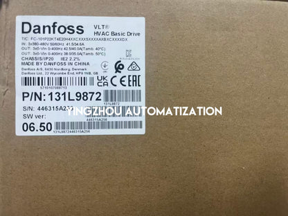 Danfoss 131L9872 FC-101P22KT4E20H4XXCXXXSXXXXAXBXCXXXXDX VLT HVAC Drive | 22kW 380-480V Frequency Inverter | Brand New Original-YingZhou Automatization