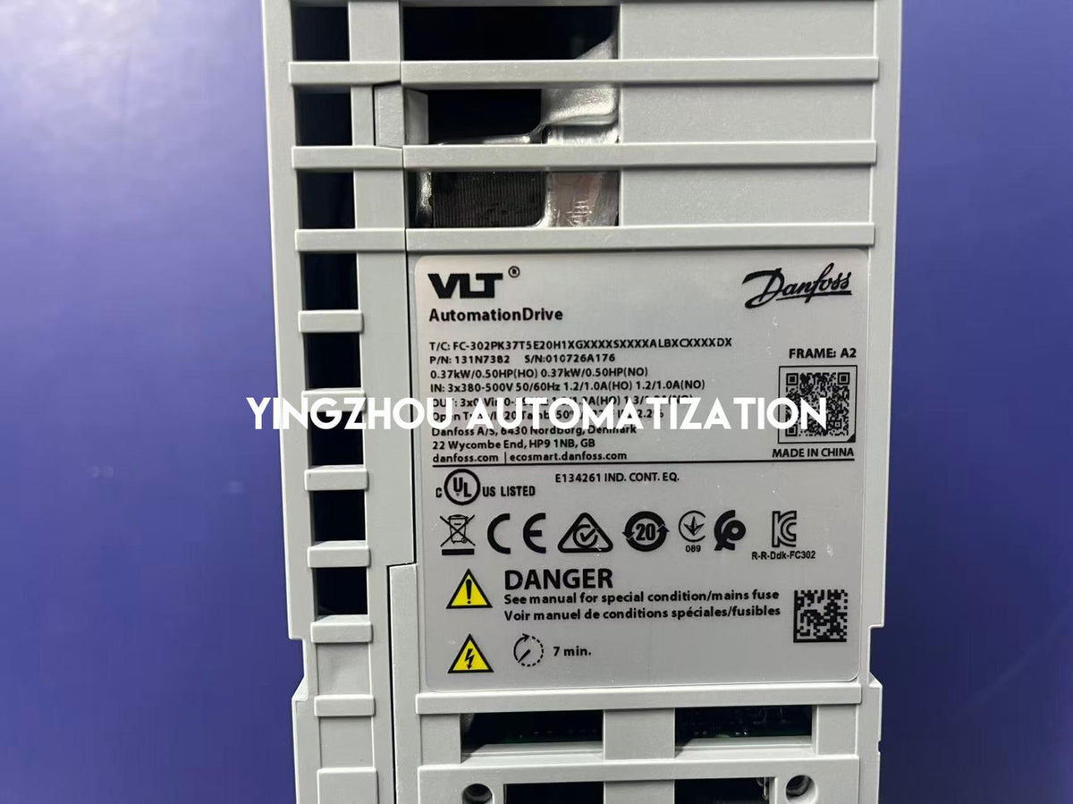 Danfoss 131N7382 VLT AutomationDrive FC 302 0.37 kW 380–500 V PROFINET IP20 VFD-YingZhou Automatization