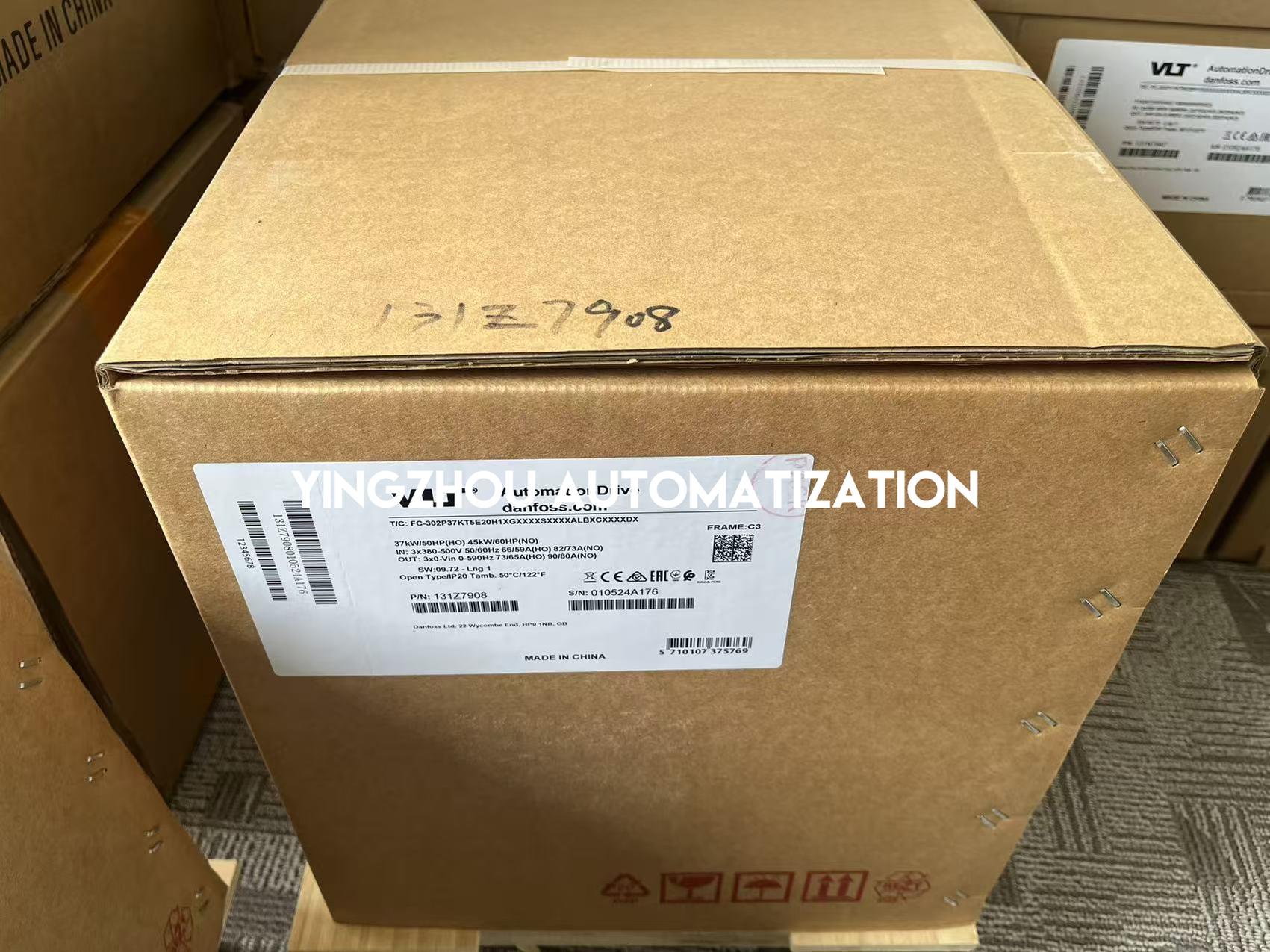 Danfoss 131Z7908 FC-302P37KT5E20H1XGXXXXSXXXXALBXCXXXXDX VLT AutomationDrive | 37kW 380-500V Frequency Inverter | Brand New Original-YingZhou Automatization