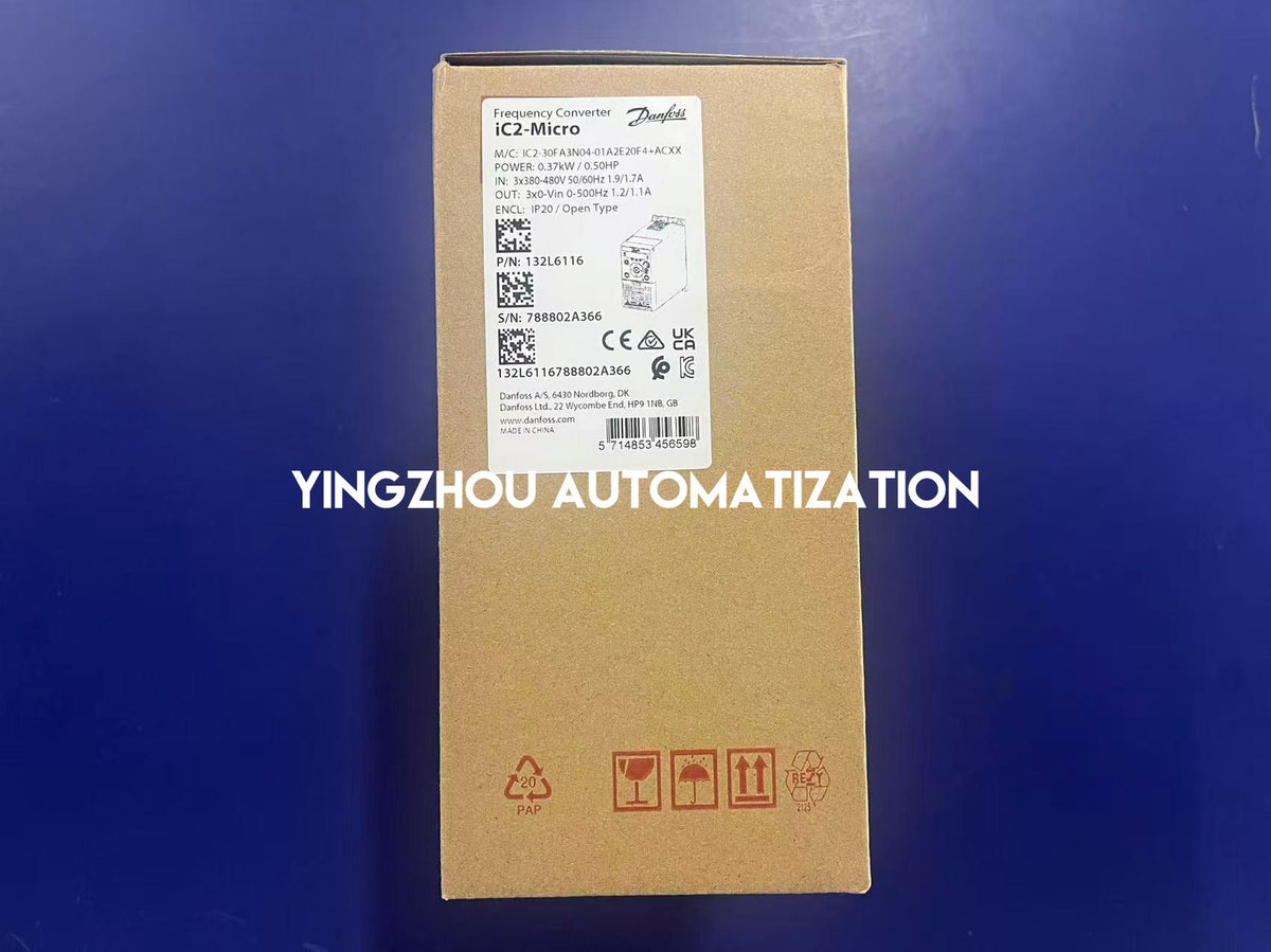 Danfoss 132L6116 iC2-Micro 0.37kW 380-480V 1.2A Frequency Converter-YingZhou Automatization