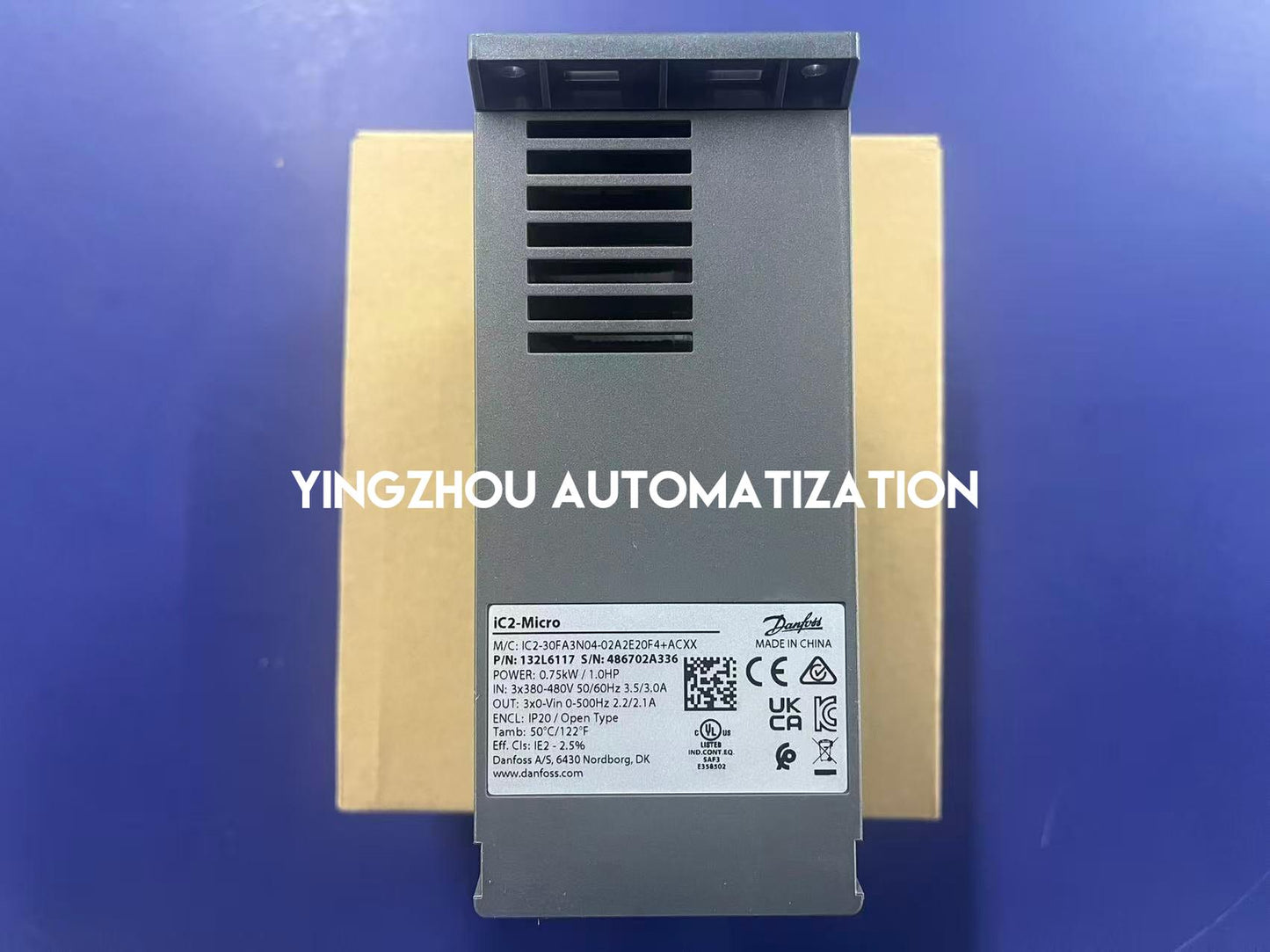 Danfoss 132L6117 IC2-30FA3N04-02A2E20F4+ACXX iC2-Micro Drive | 0.75kW 380-480V Frequency Inverter | Brand New Original-YingZhou Automatization