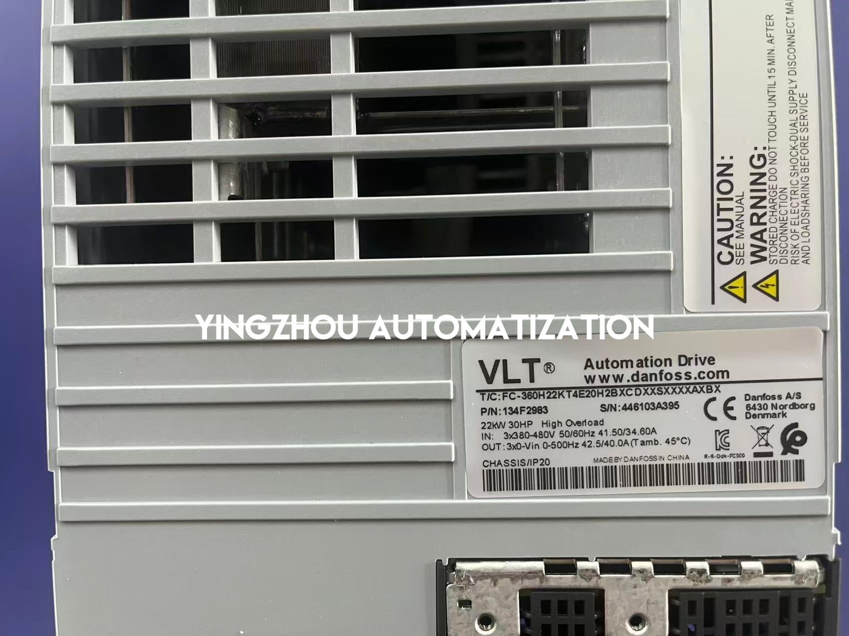 Danfoss 134F2983 FC-360H22KT4E20H2BXCDXXSXXXXAXBX VLT AutomationDrive | 22kW 380-480V Frequency Inverter | Brand New Original-YingZhou Automatization